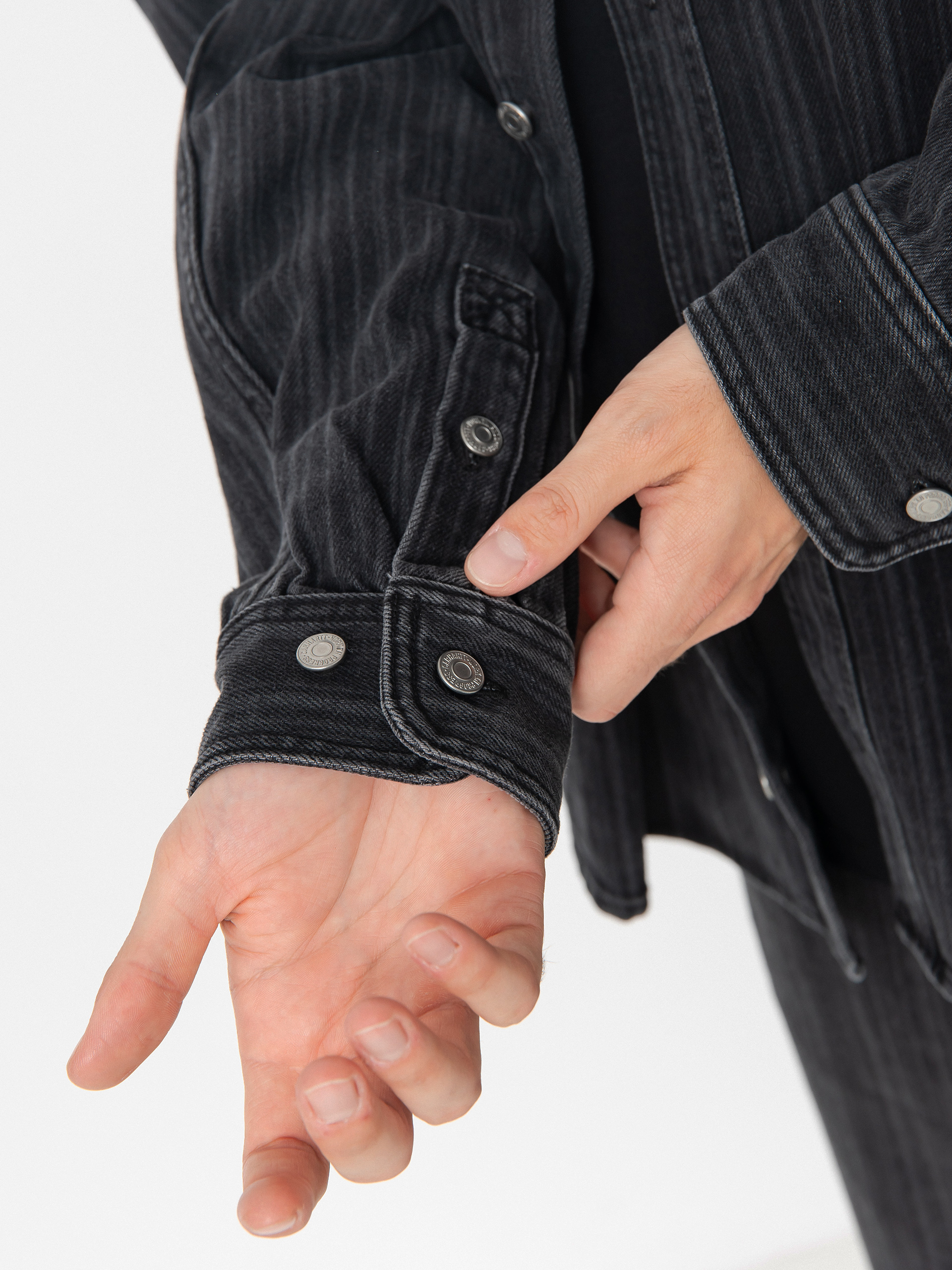 Куртка Carhartt WIP Rylan (rylan stripe/black/stone washed)