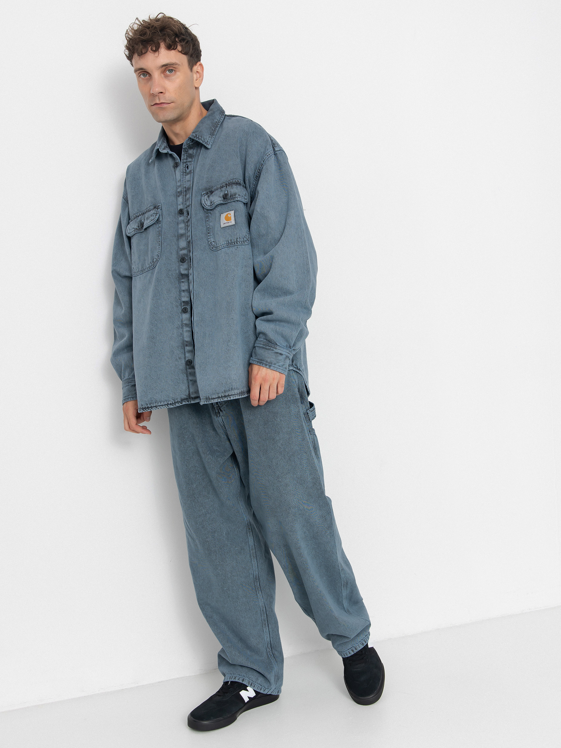 Куртка Carhartt WIP Tigan (black/blue fog/garment dyed)