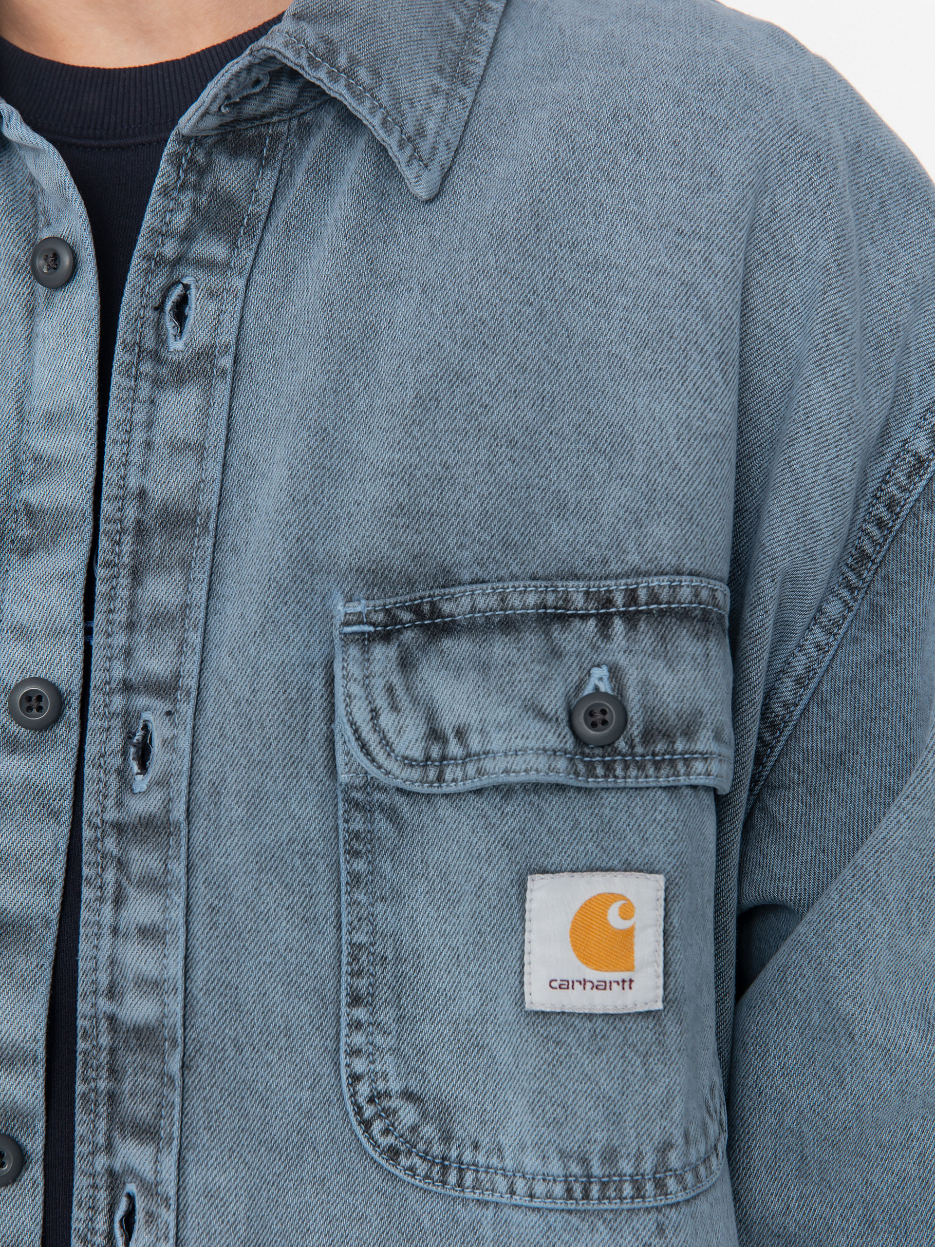 Куртка Carhartt WIP Tigan (black/blue fog/garment dyed)