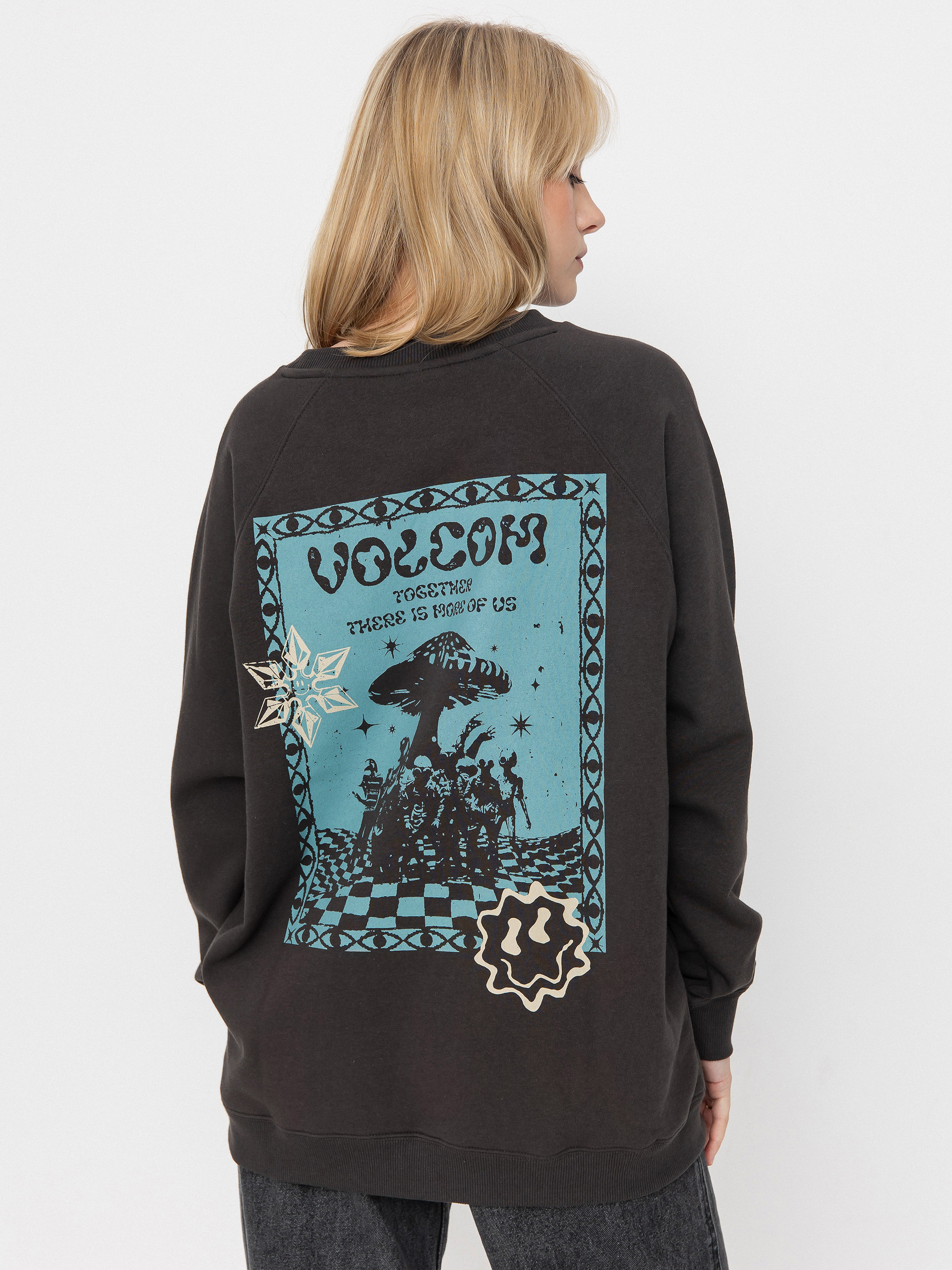 Світшот Volcom Fa F Rygalski Bf Crew Wmn (vintage black)
