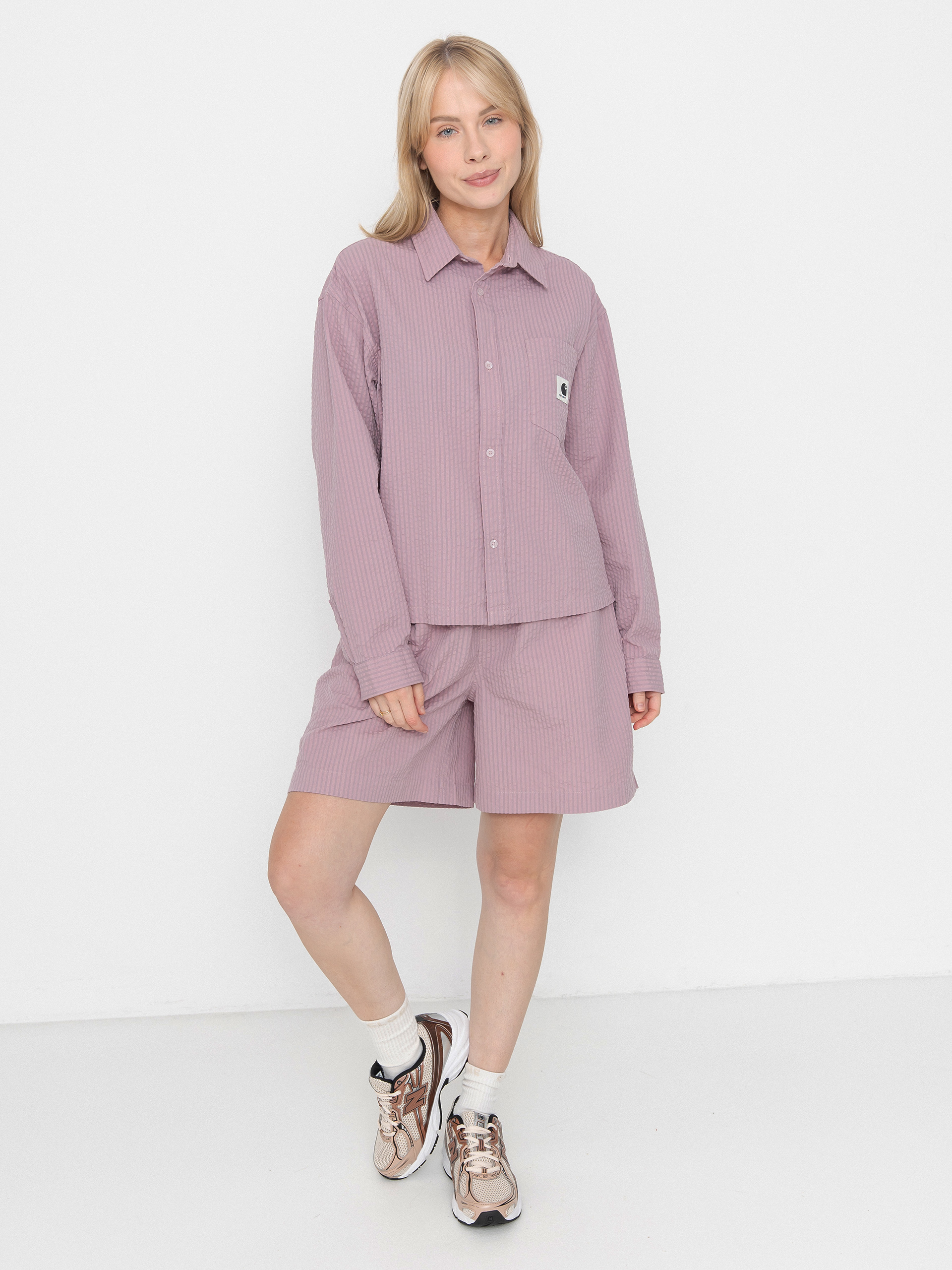 Сорочка Carhartt WIP Toland Wmn (toland stripe/pink fog)