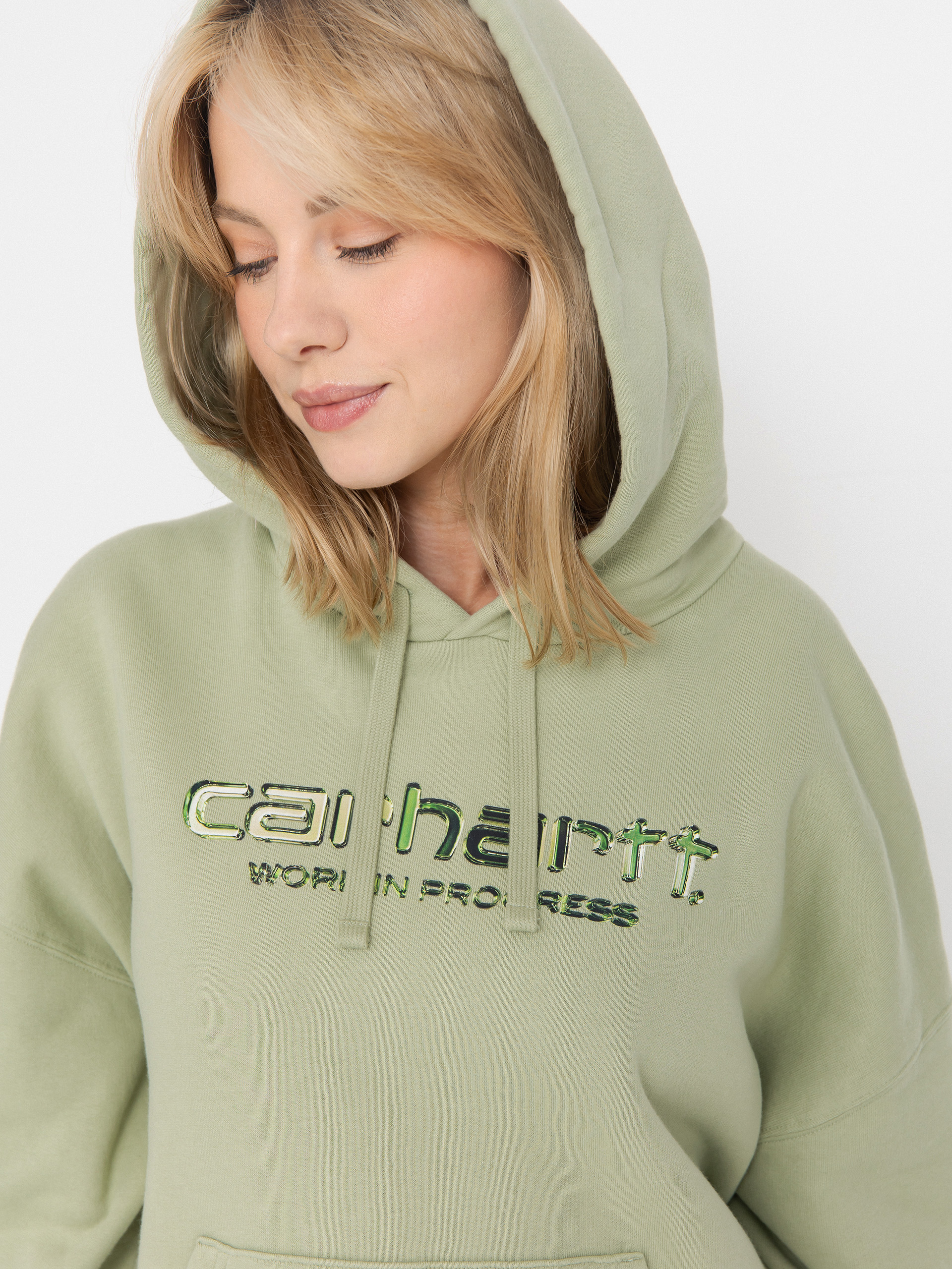 Худі Carhartt WIP Solar Chrome HD Wmn (pale olive)
