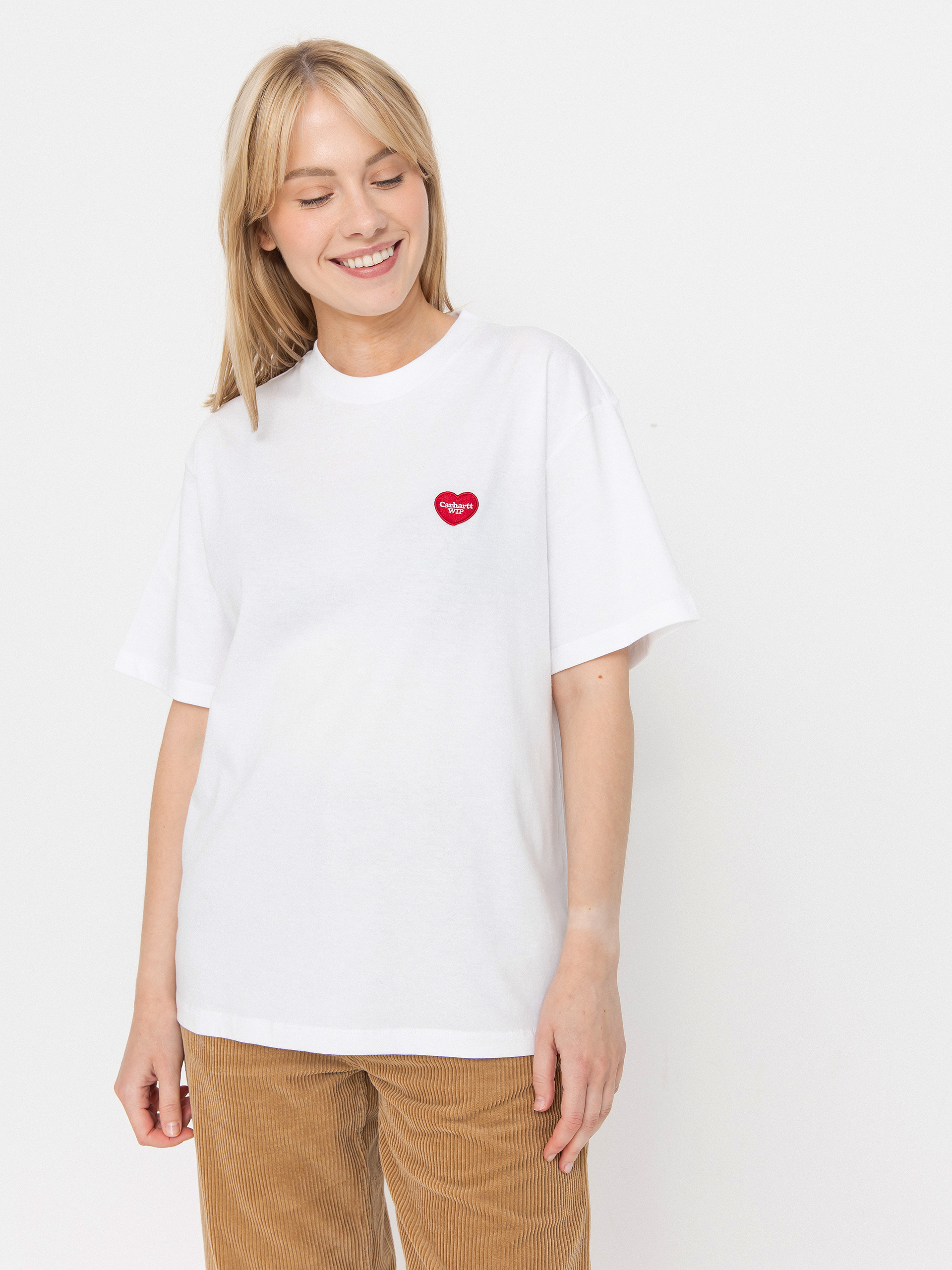 Футболка Carhartt WIP Heart II Hartt Wmn (white)