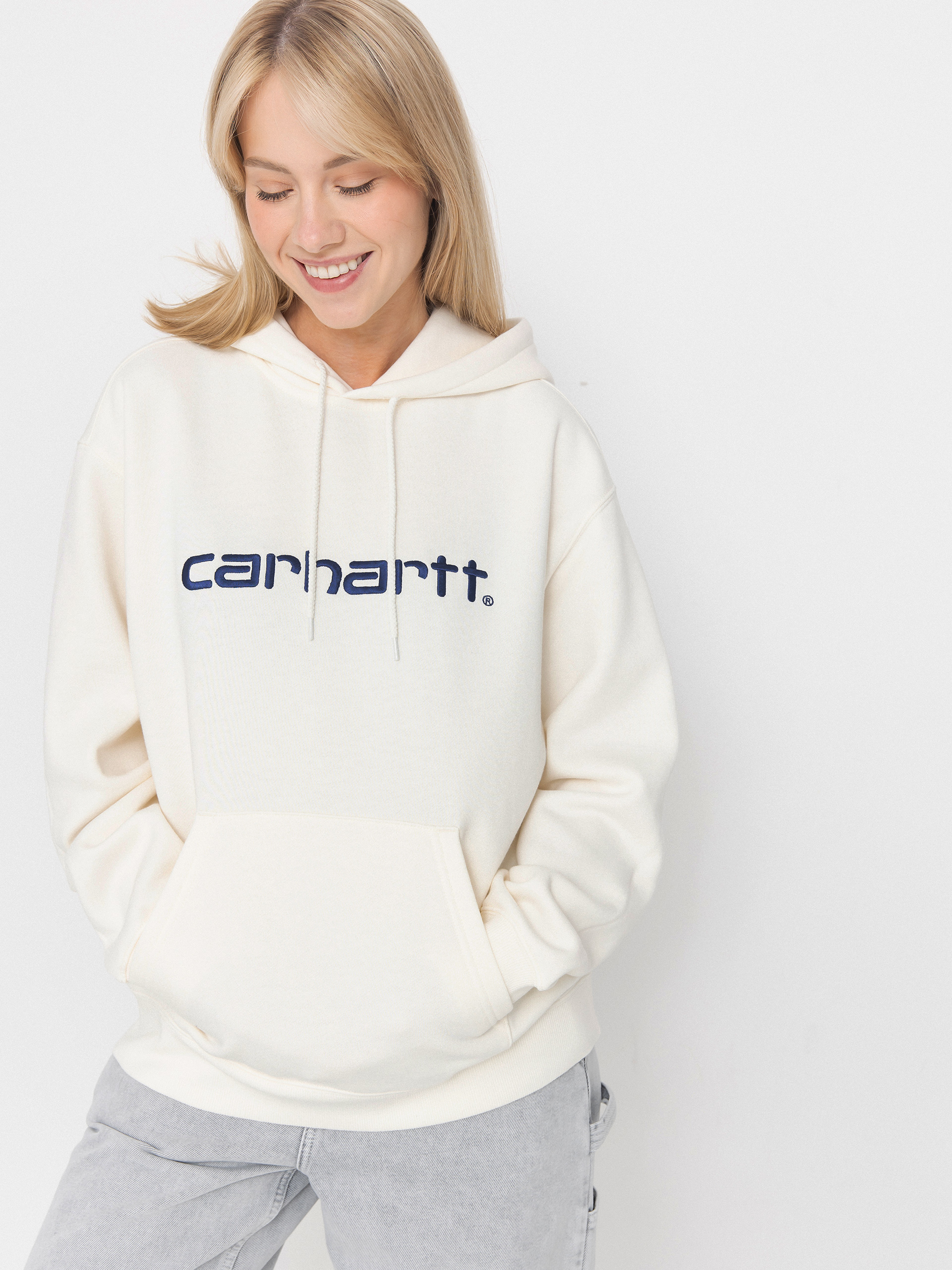 Худі Carhartt WIP Carhartt HD Wmn (wax/wolfsbane)