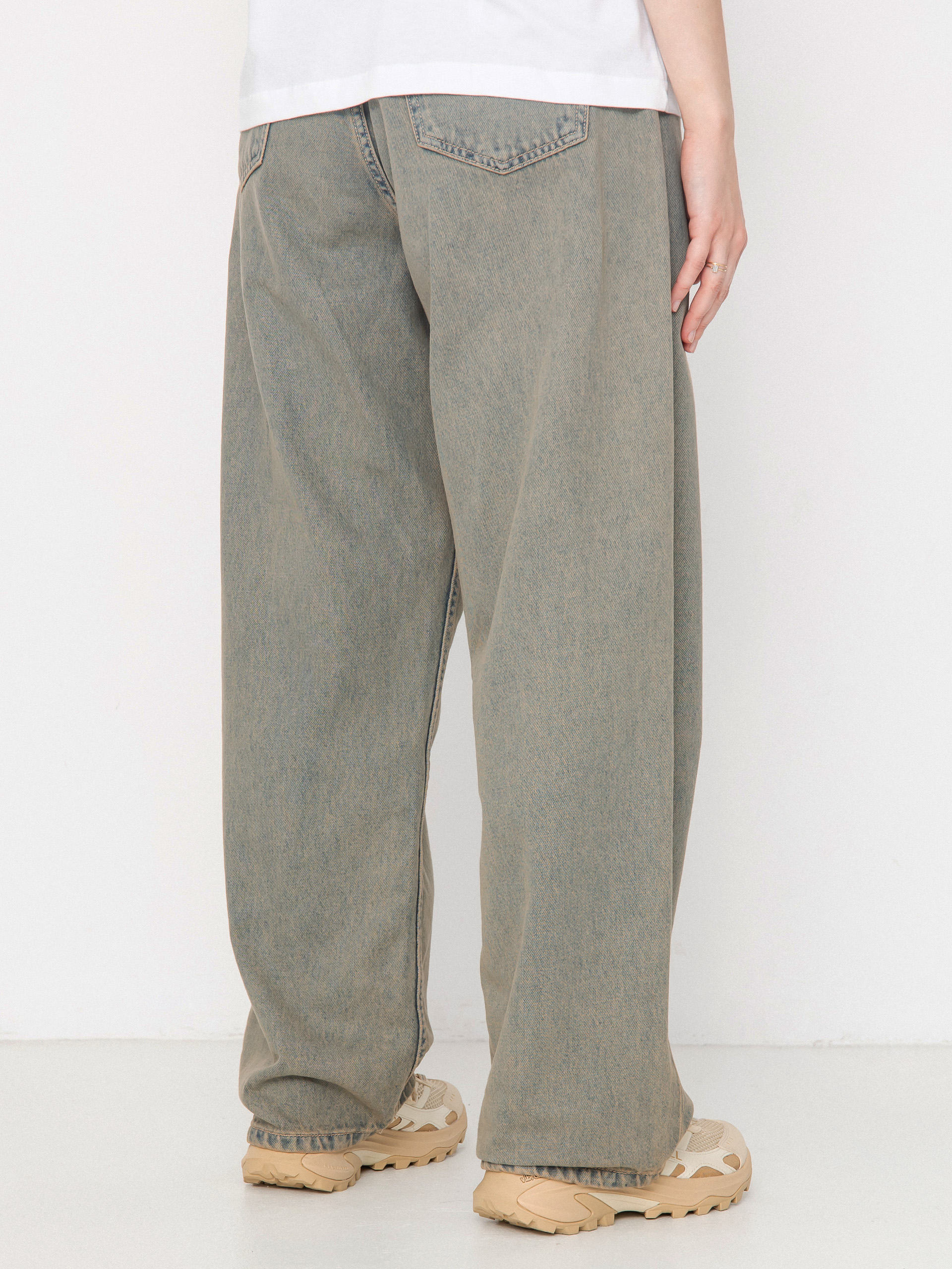 Штани Carhartt WIP Brandon Wmn (blue/leather/garment dyed)