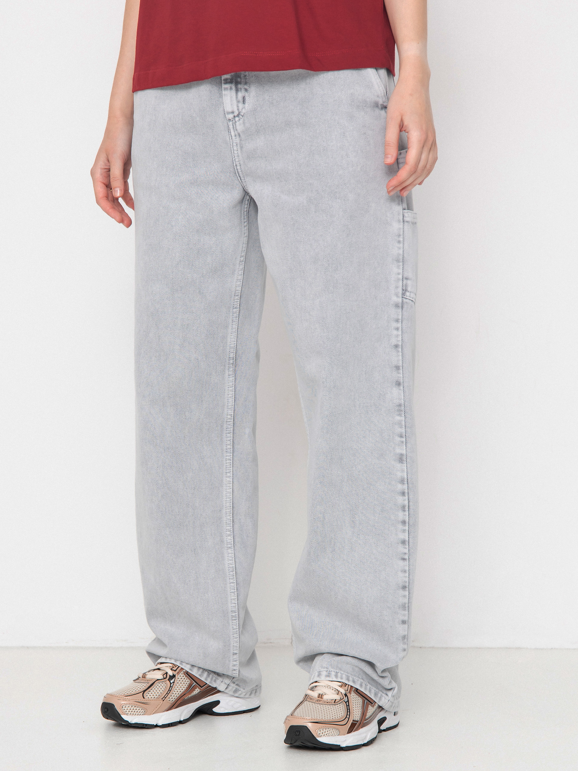 Штани Carhartt WIP Pierce Straight Wmn (black/chalk wash)