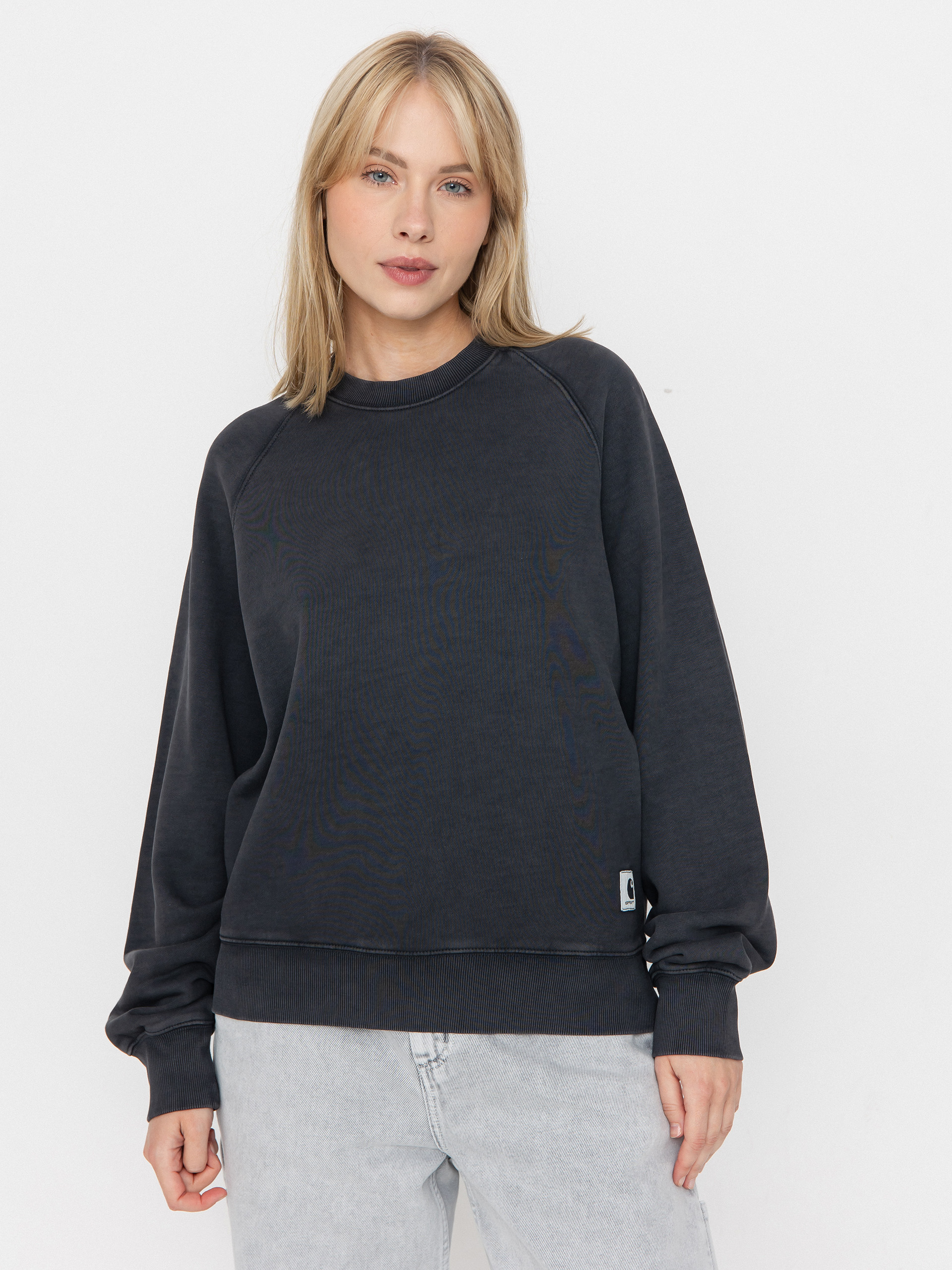 Світшот Carhartt WIP Hudson Wmn (black/chalk wash)