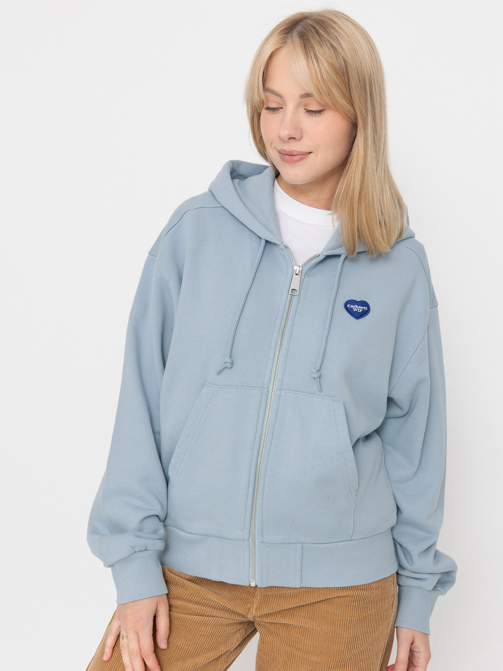Худі Carhartt WIP Heart II Hartt ZHD Wmn (blue fog)