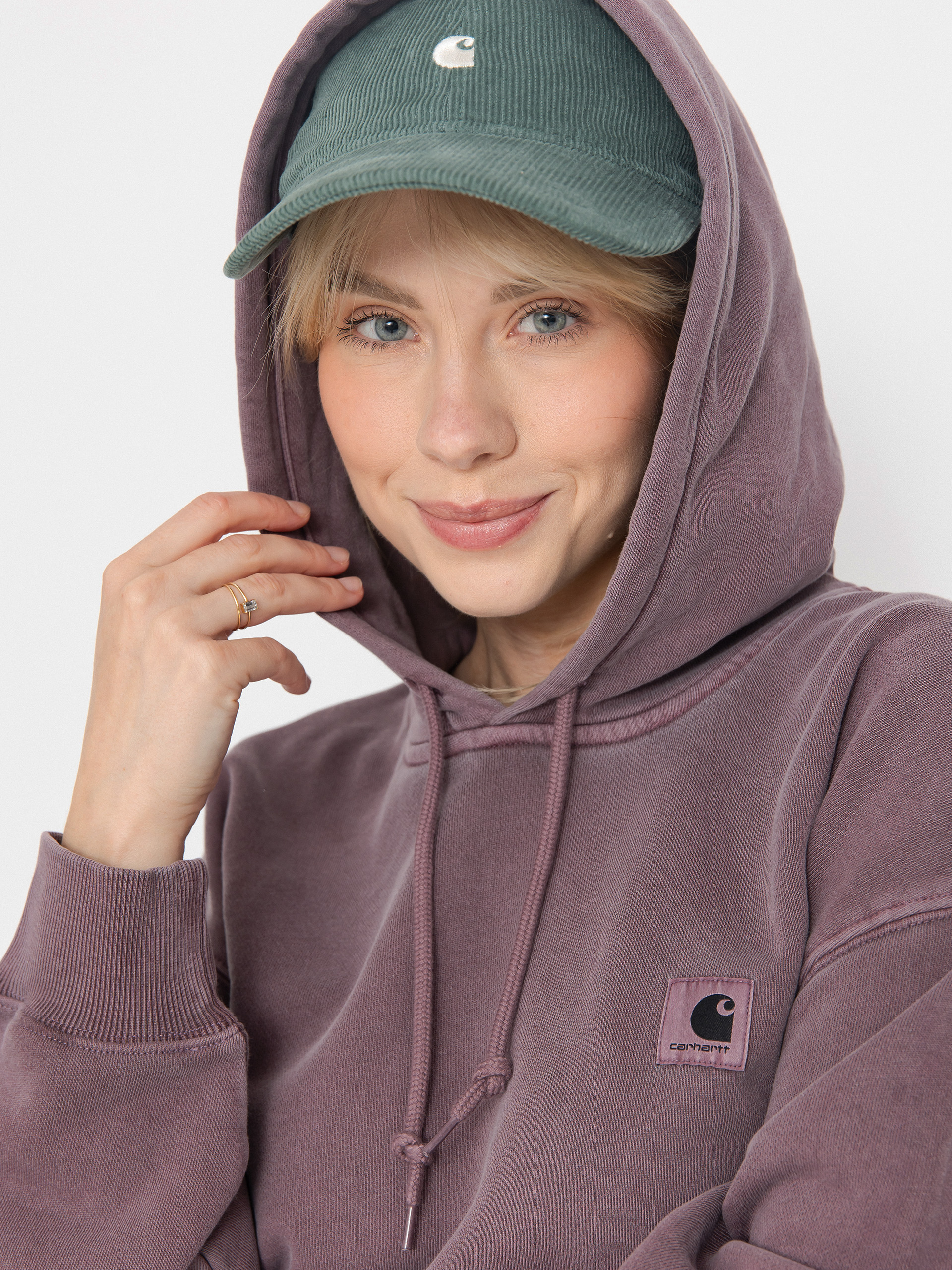 Худі Carhartt WIP Nelson HD Wmn (phlox/garment dyed)