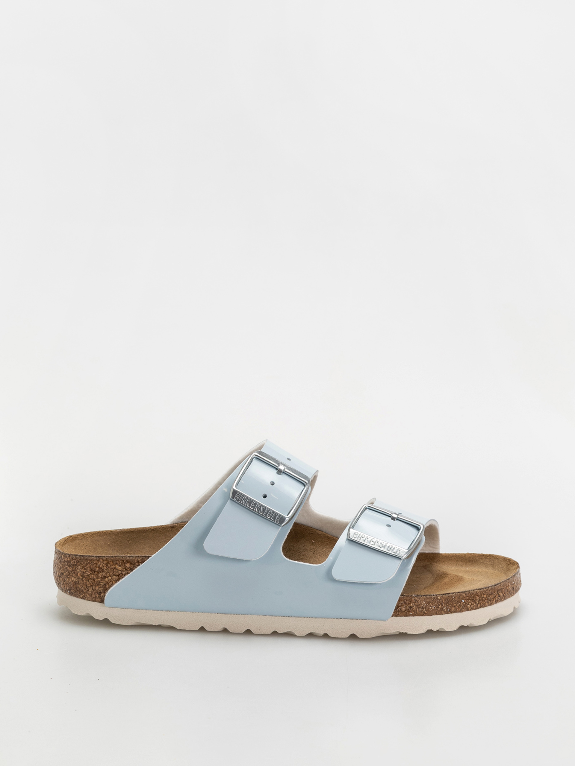 Шльопанці Birkenstock Arizona Briko Flor Narrow Wmn (patent baby blue)