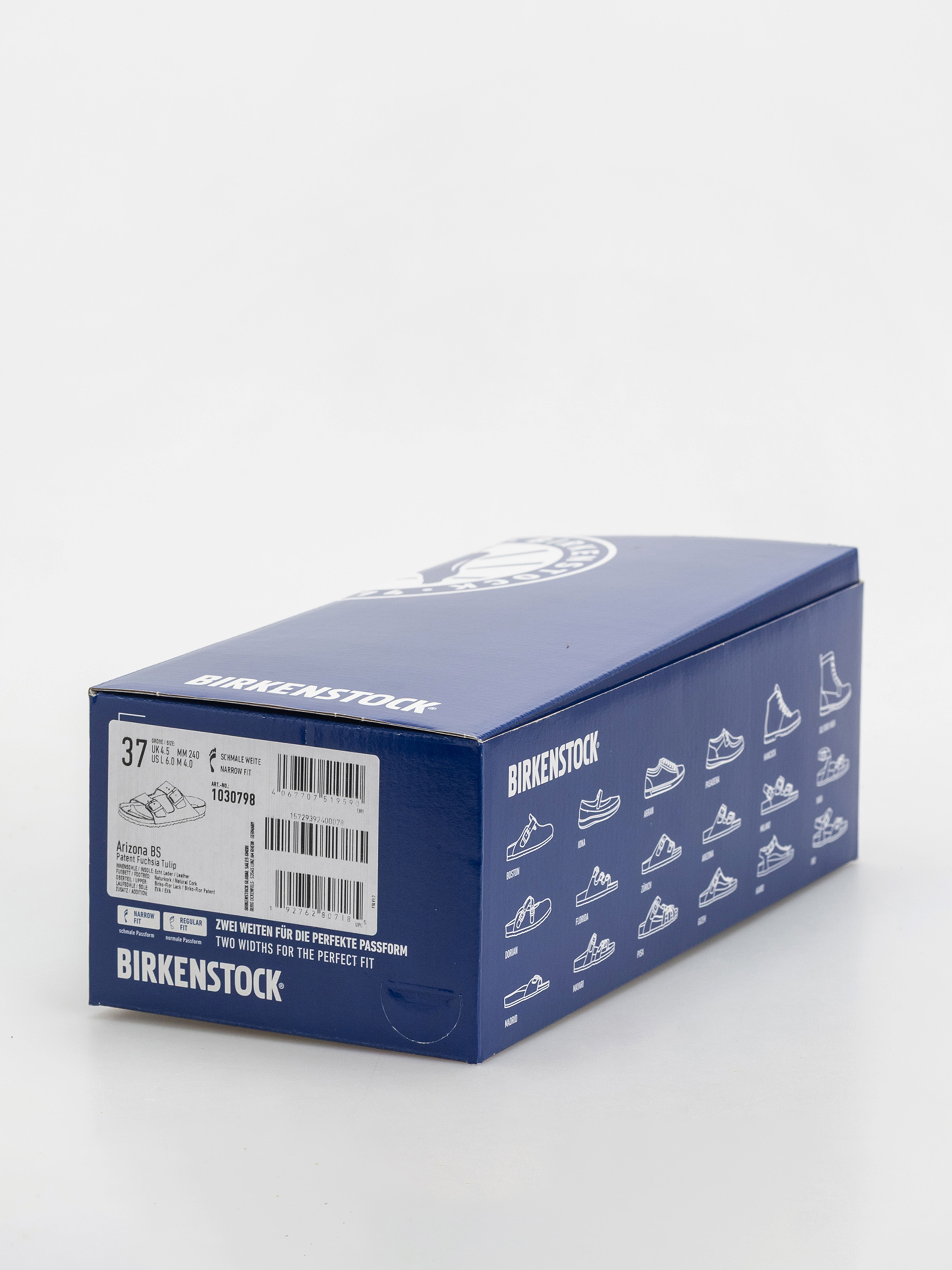 Шльопанці Birkenstock Arizona Briko Flor Narrow Wmn (patent fuchsia tulip)