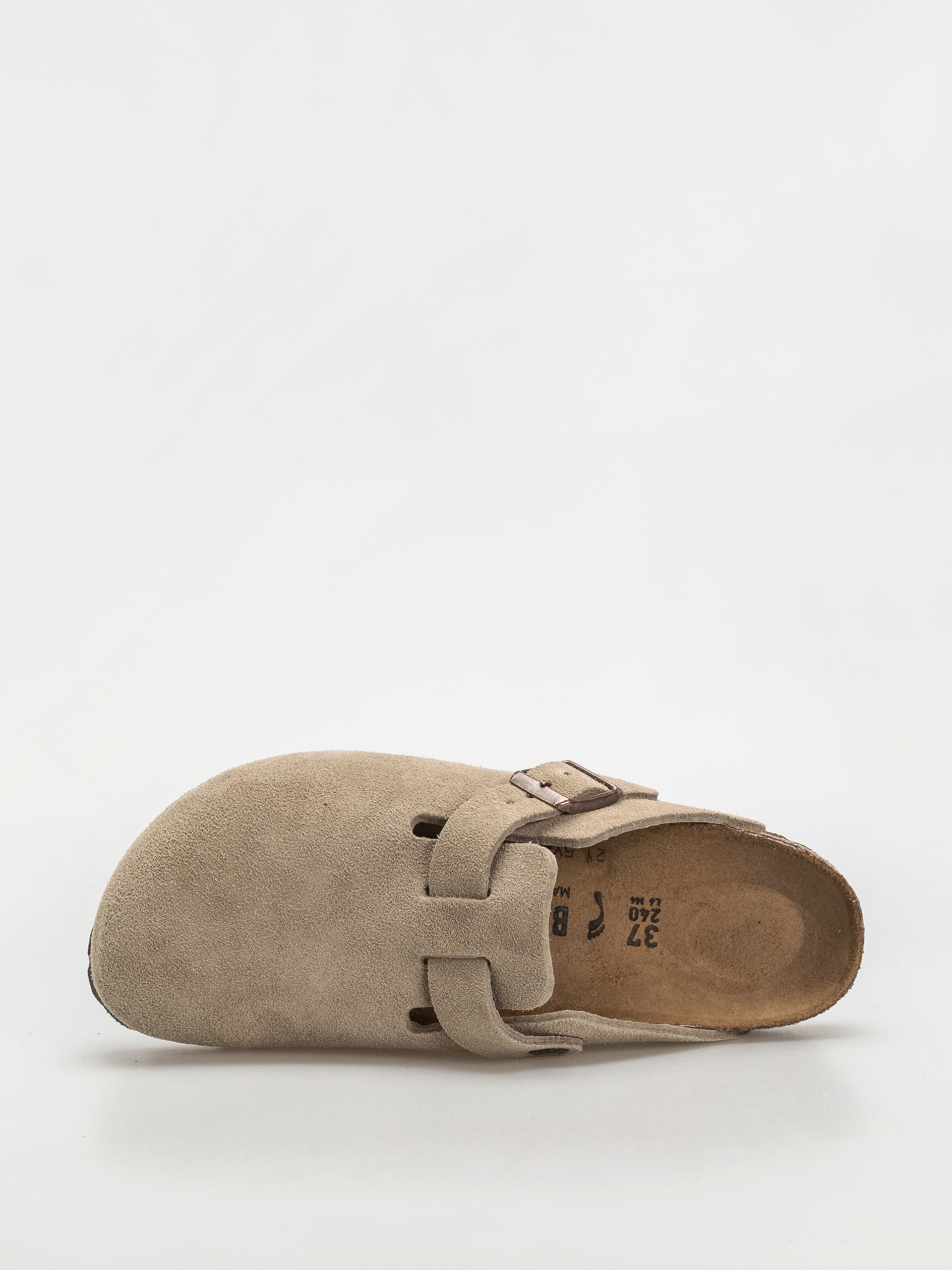Шльопанці Birkenstock Boston Suede Leather Narrow Wmn (taupe)