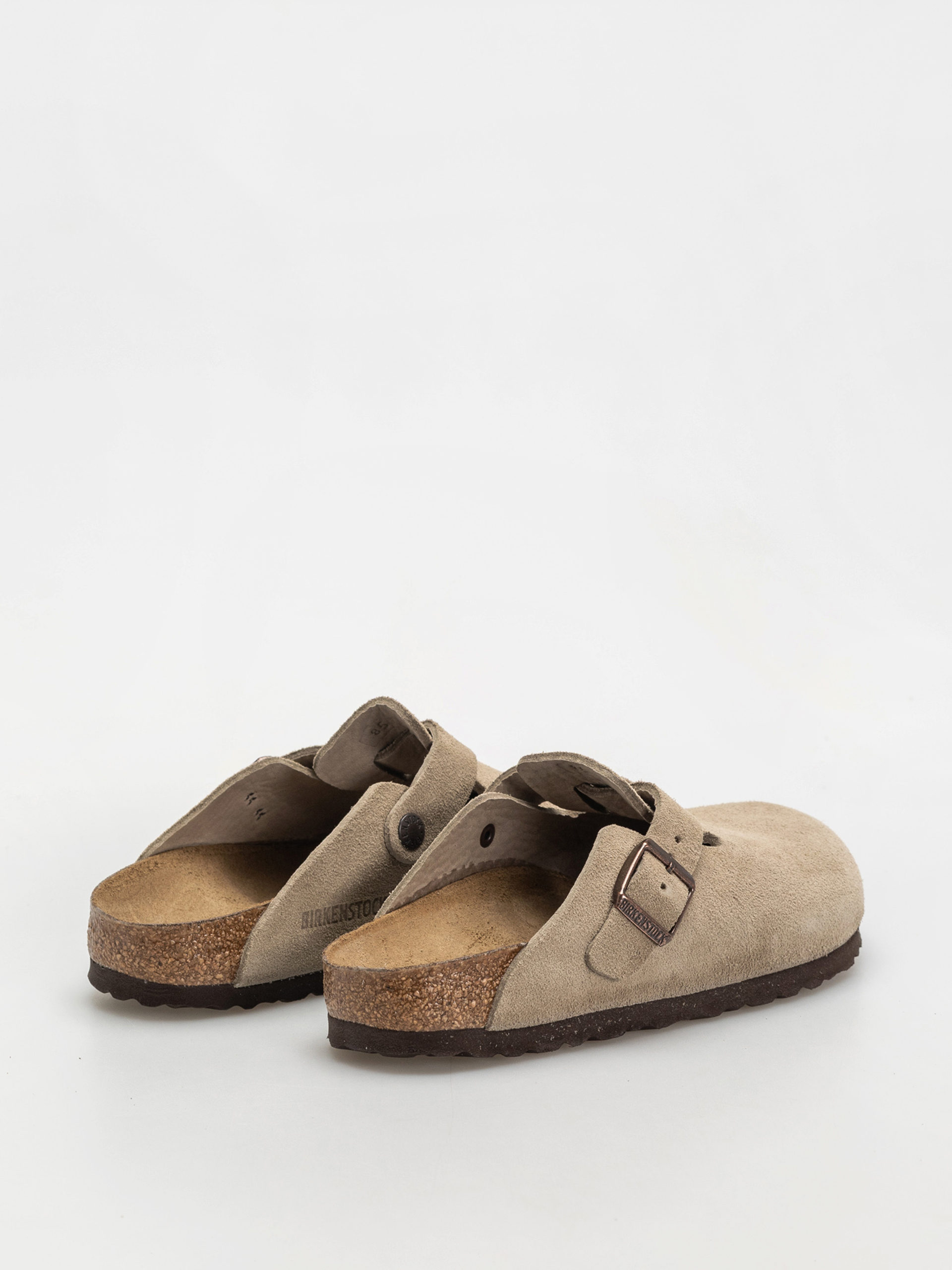 Шльопанці Birkenstock Boston Suede Leather Narrow Wmn (taupe)