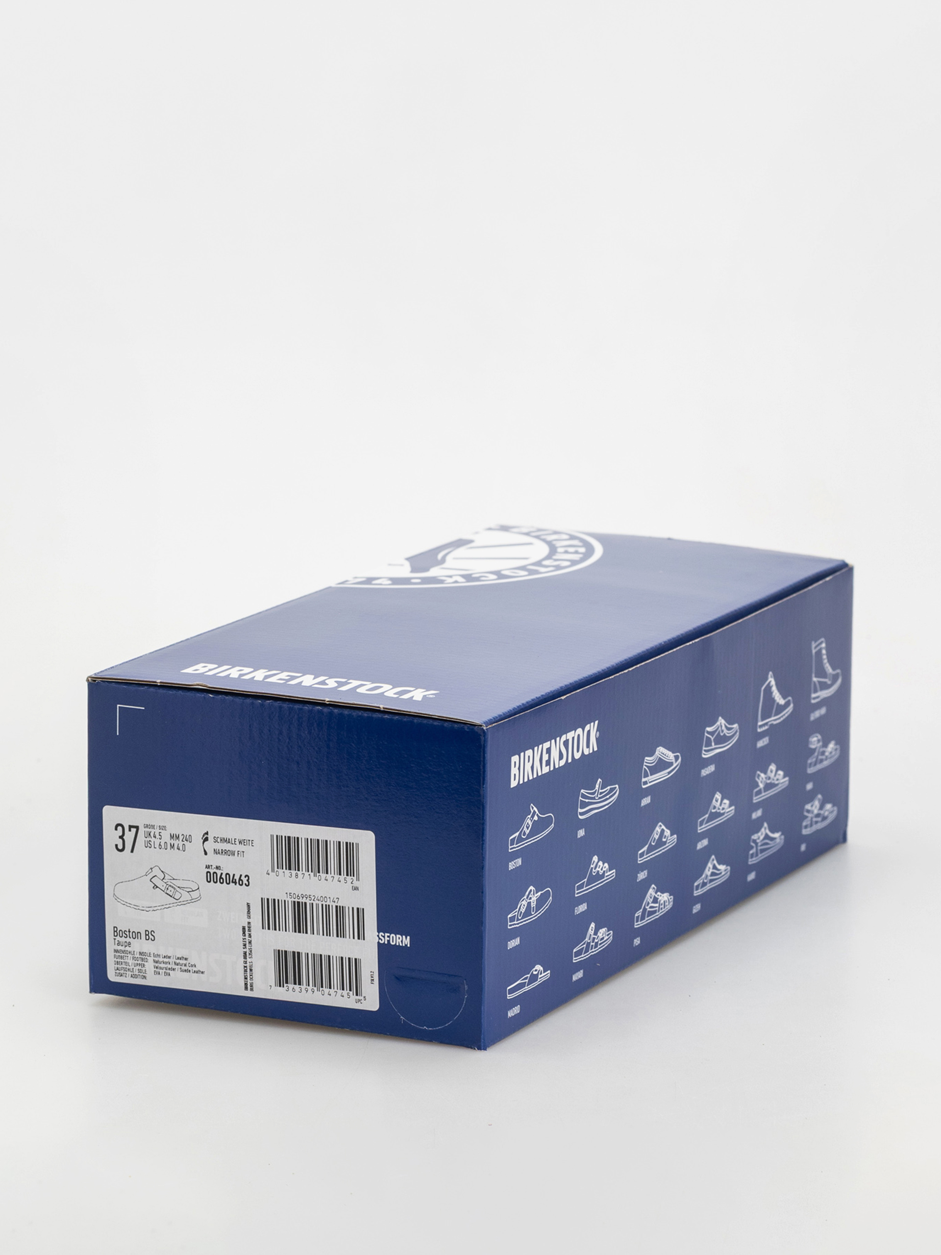 Шльопанці Birkenstock Boston Suede Leather Narrow Wmn (taupe)