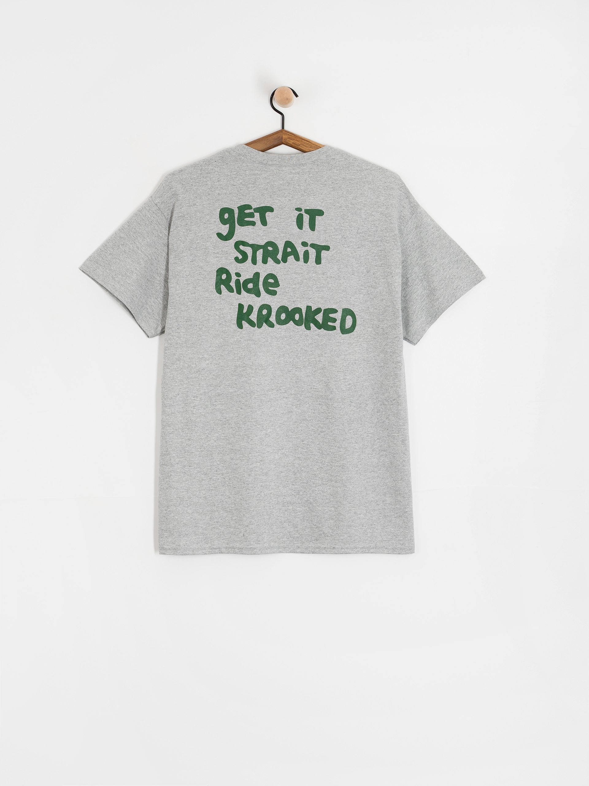 Футболка Krooked Pocket Eyes (heather grey)