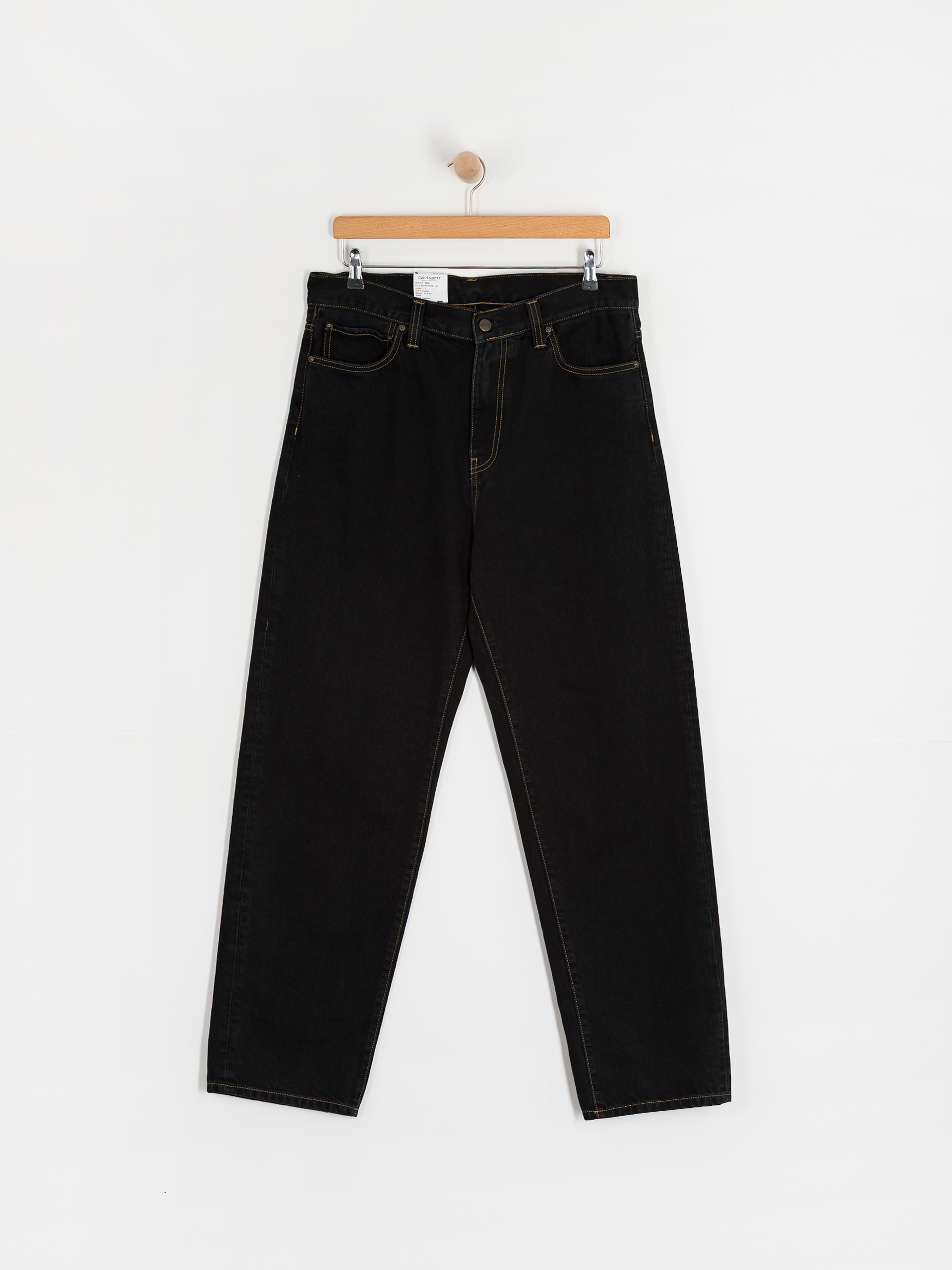 Штани Carhartt WIP Aaron (black/stone washed)