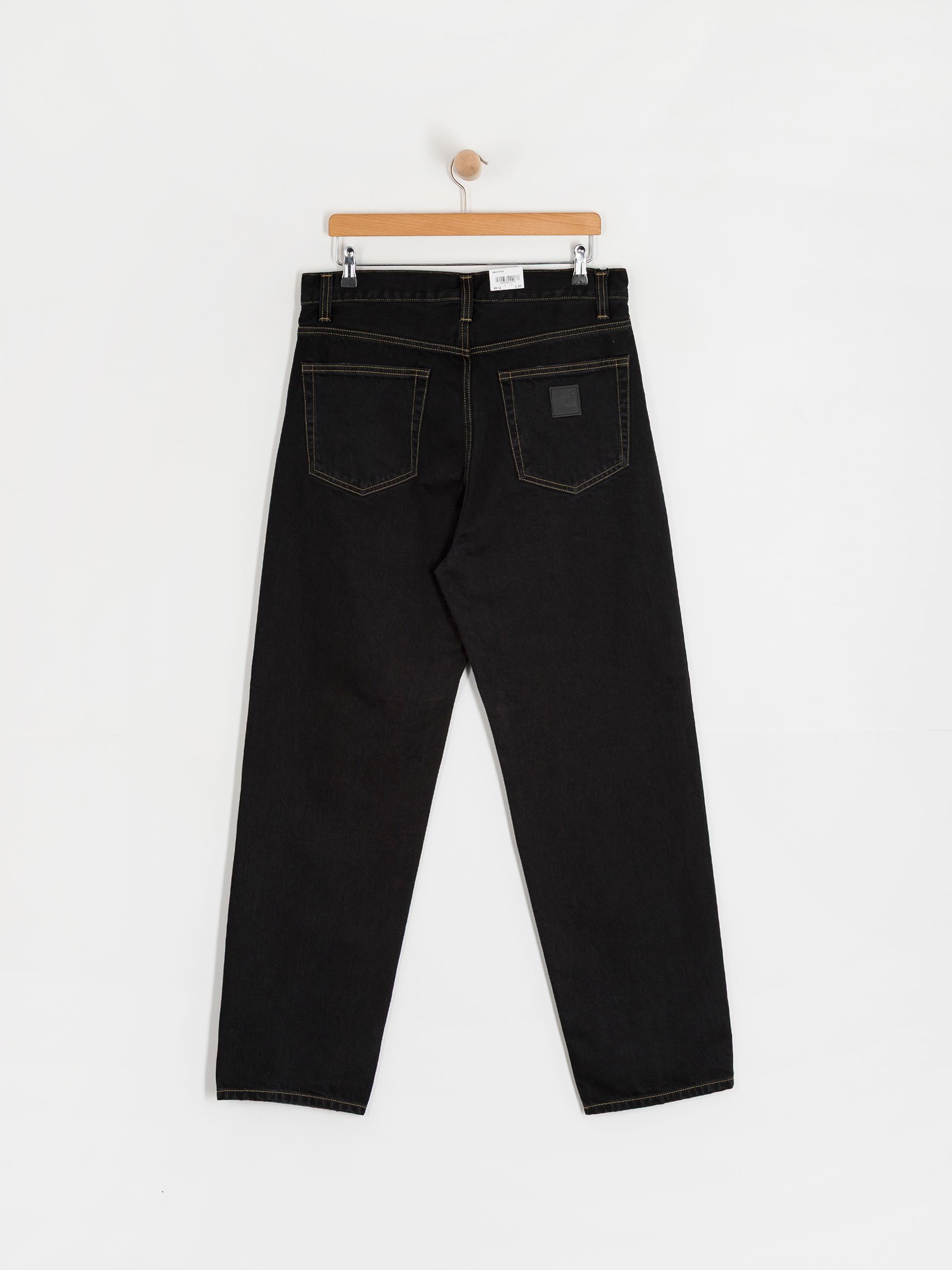 Штани Carhartt WIP Aaron (black/stone washed)