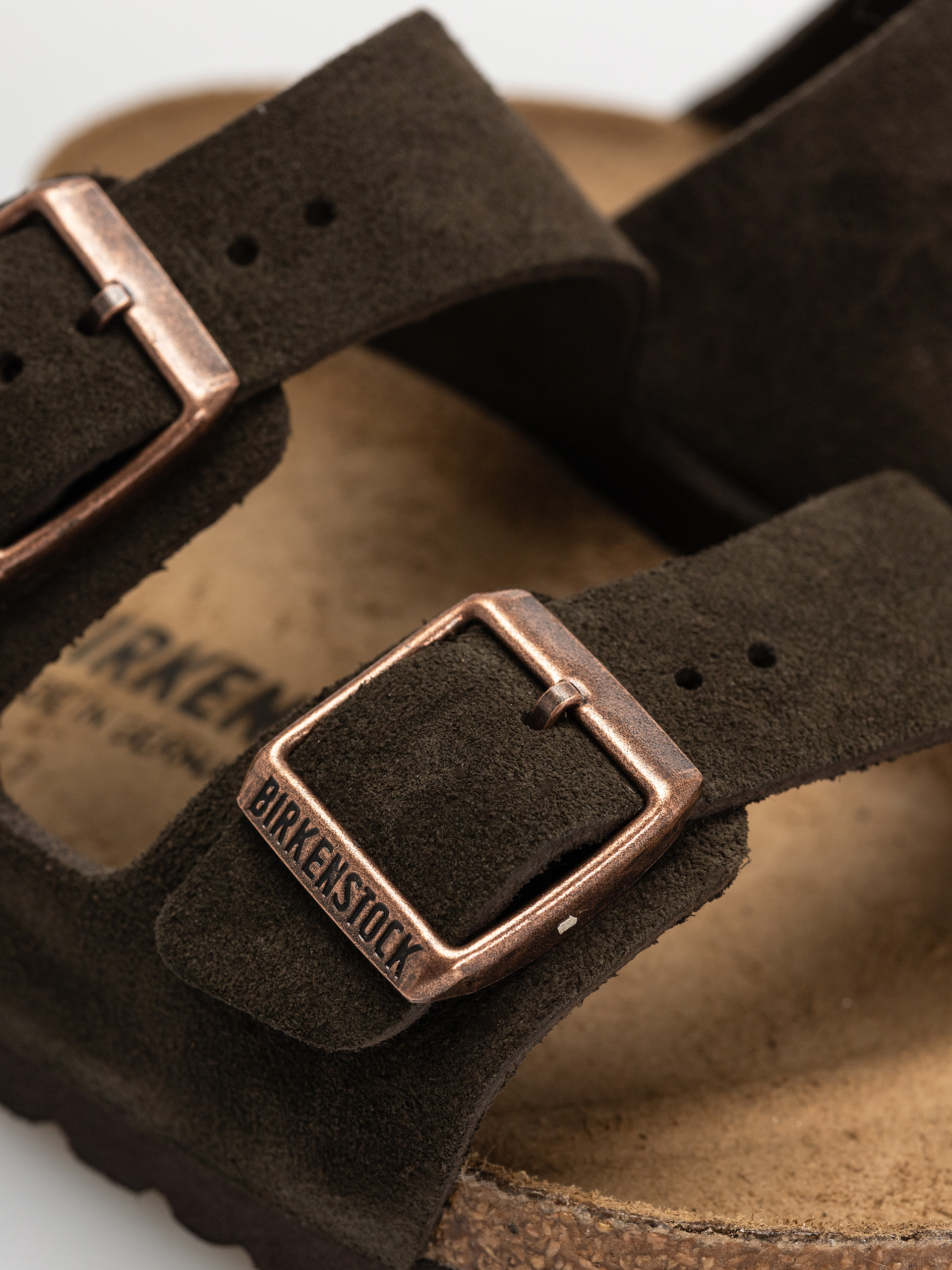 Шльопанці Birkenstock Arizona Suede Leather Narrow Wmn (mocca)