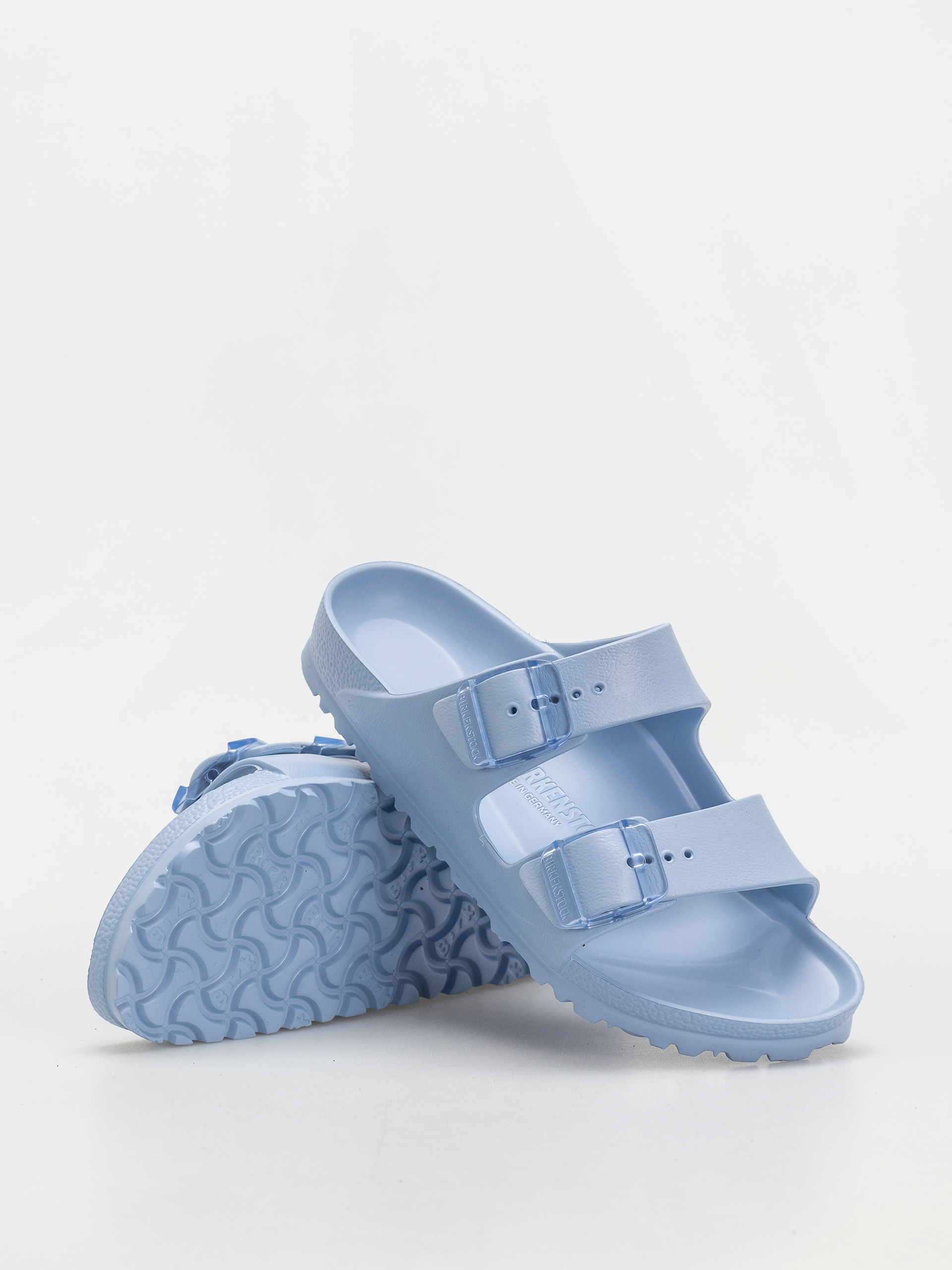 Шльопанці Birkenstock Arizona Stealth Buckle EVA Narrow Wmn (dusty blue)
