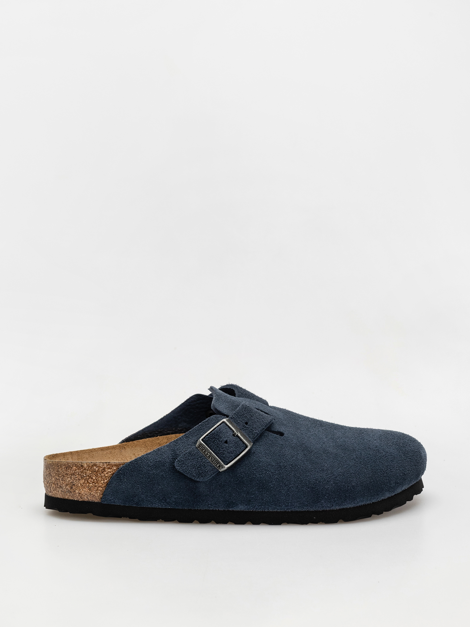Шльопанці Birkenstock Boston Suede Leather Regular (new navy)