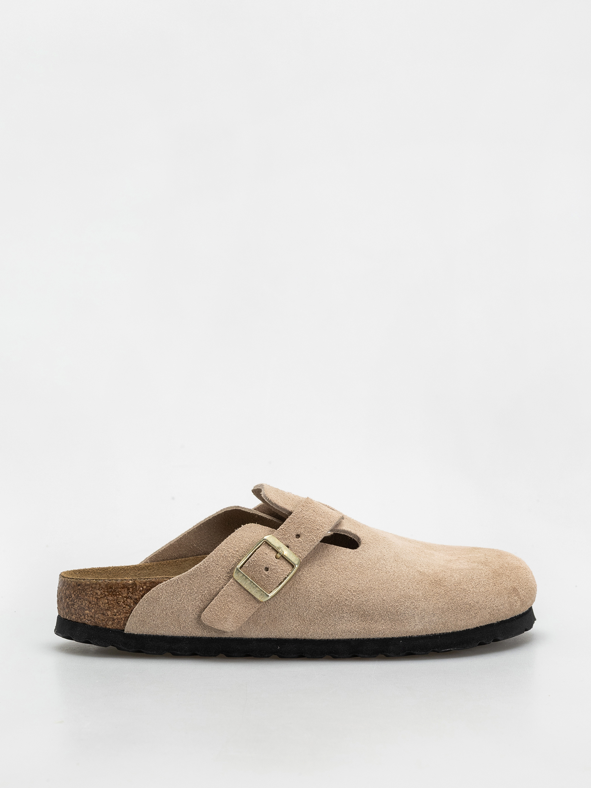 Шльопанці Birkenstock Boston Suede Leather Narrow Wmn (sandcastle)