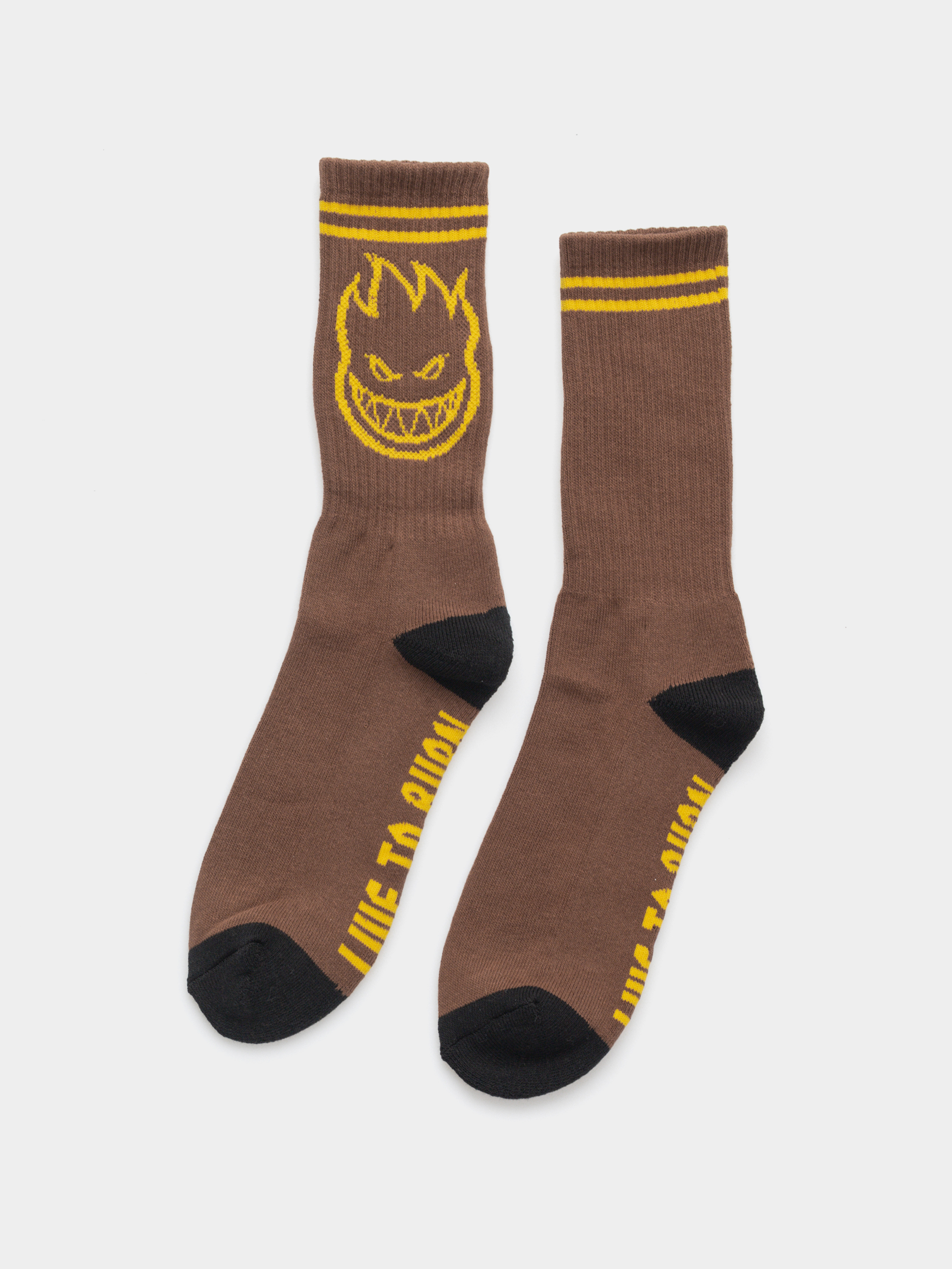  Шкарпетки Spitfire Bighead (brown/gold)