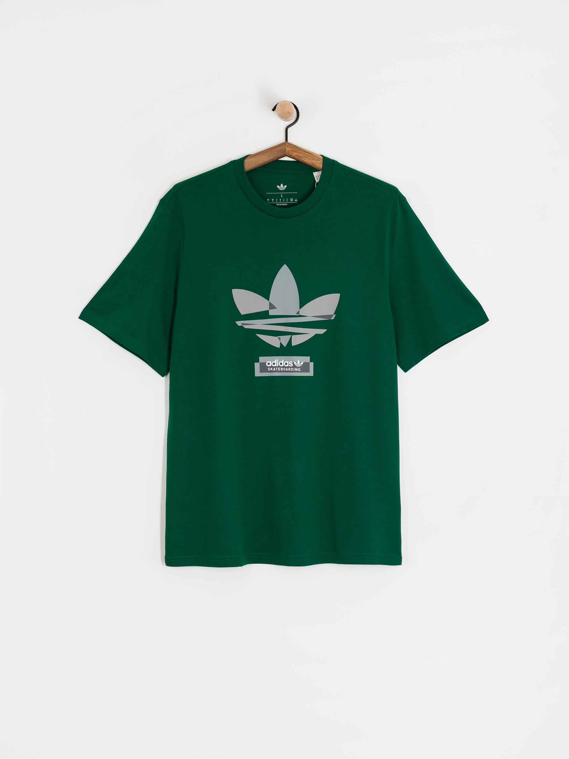 Футболка adidas Skate Tref (drkgrn/grethr)