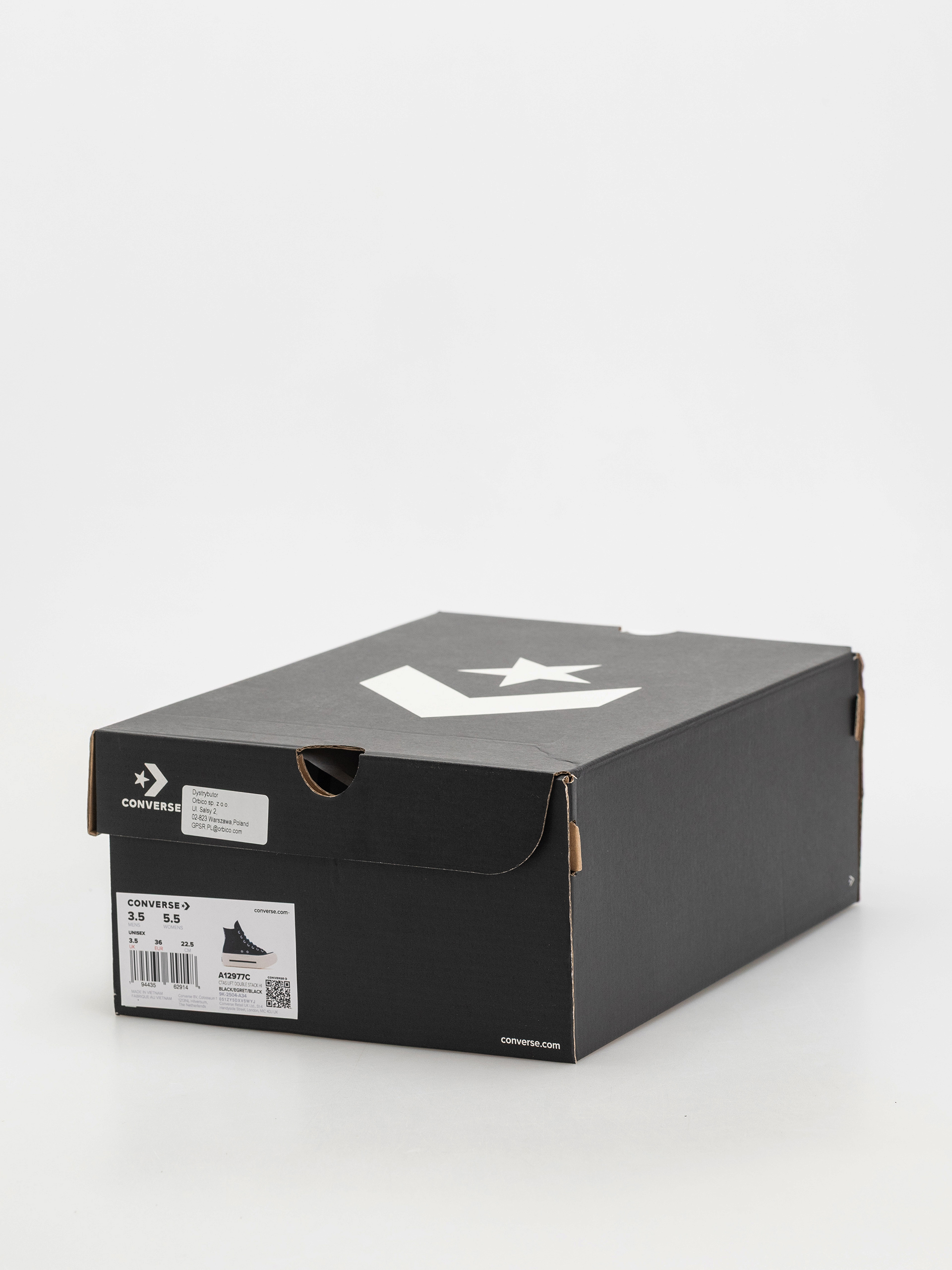 Кеди Converse Chuck Taylor All Star Lift Double Stack (black)