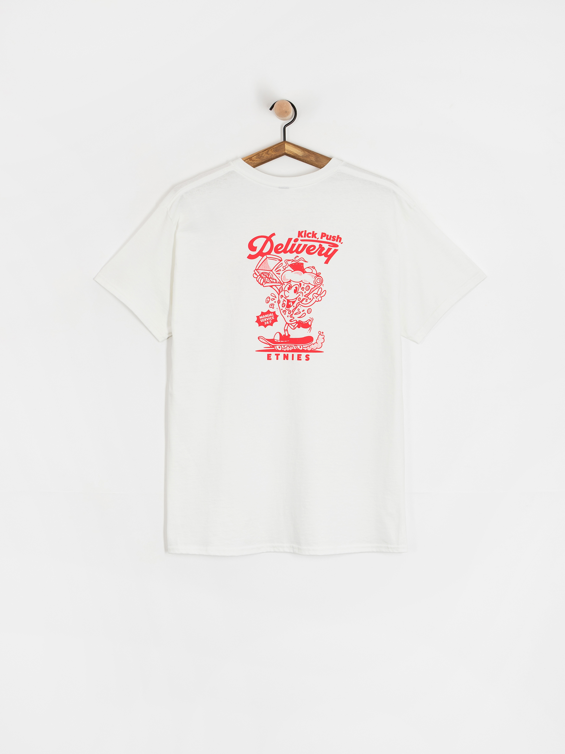 Футболка Etnies Kick Push (white/red)