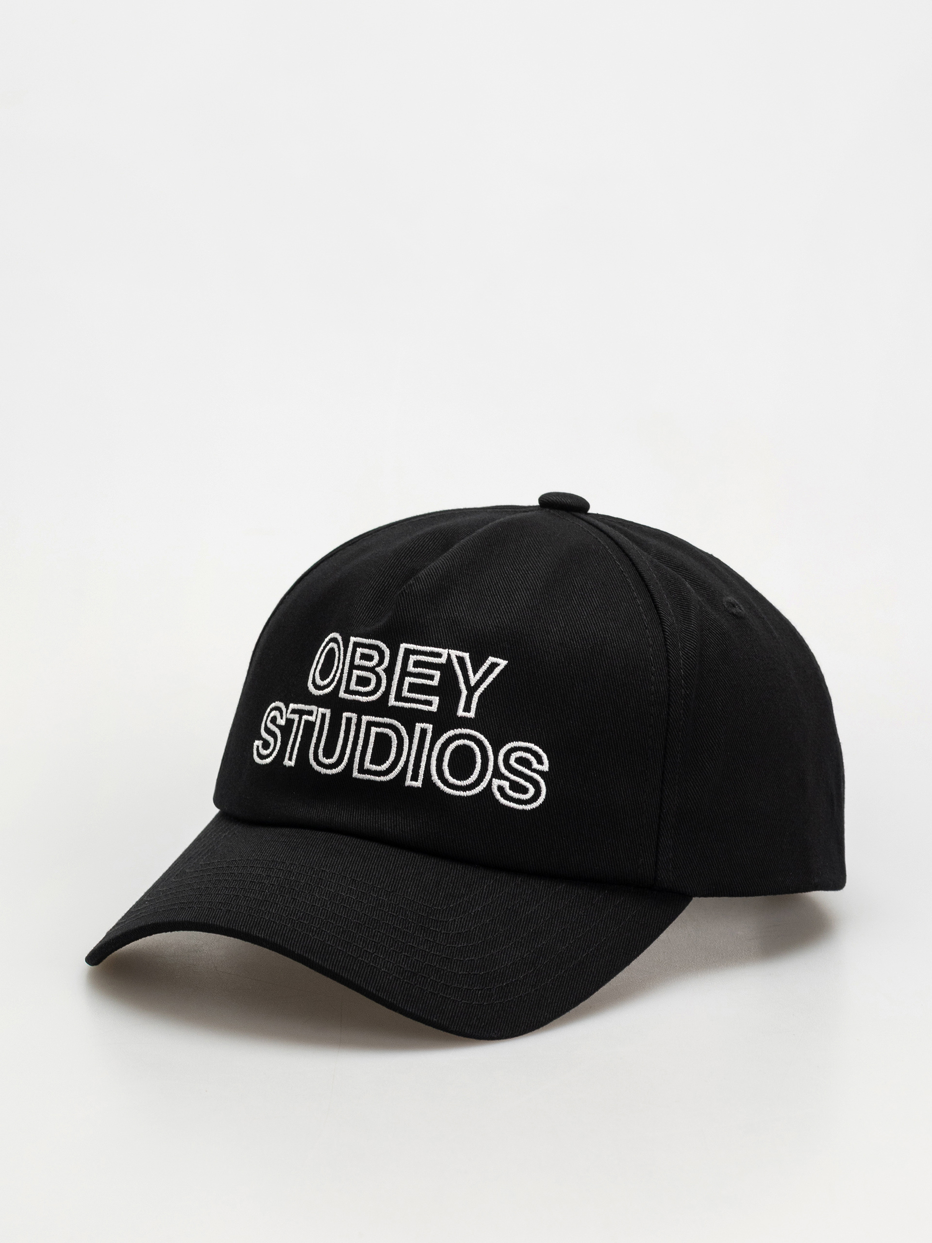 u041au0435u043fu043au0430 OBEY Obey Studios 5 Panel Strapback (black)