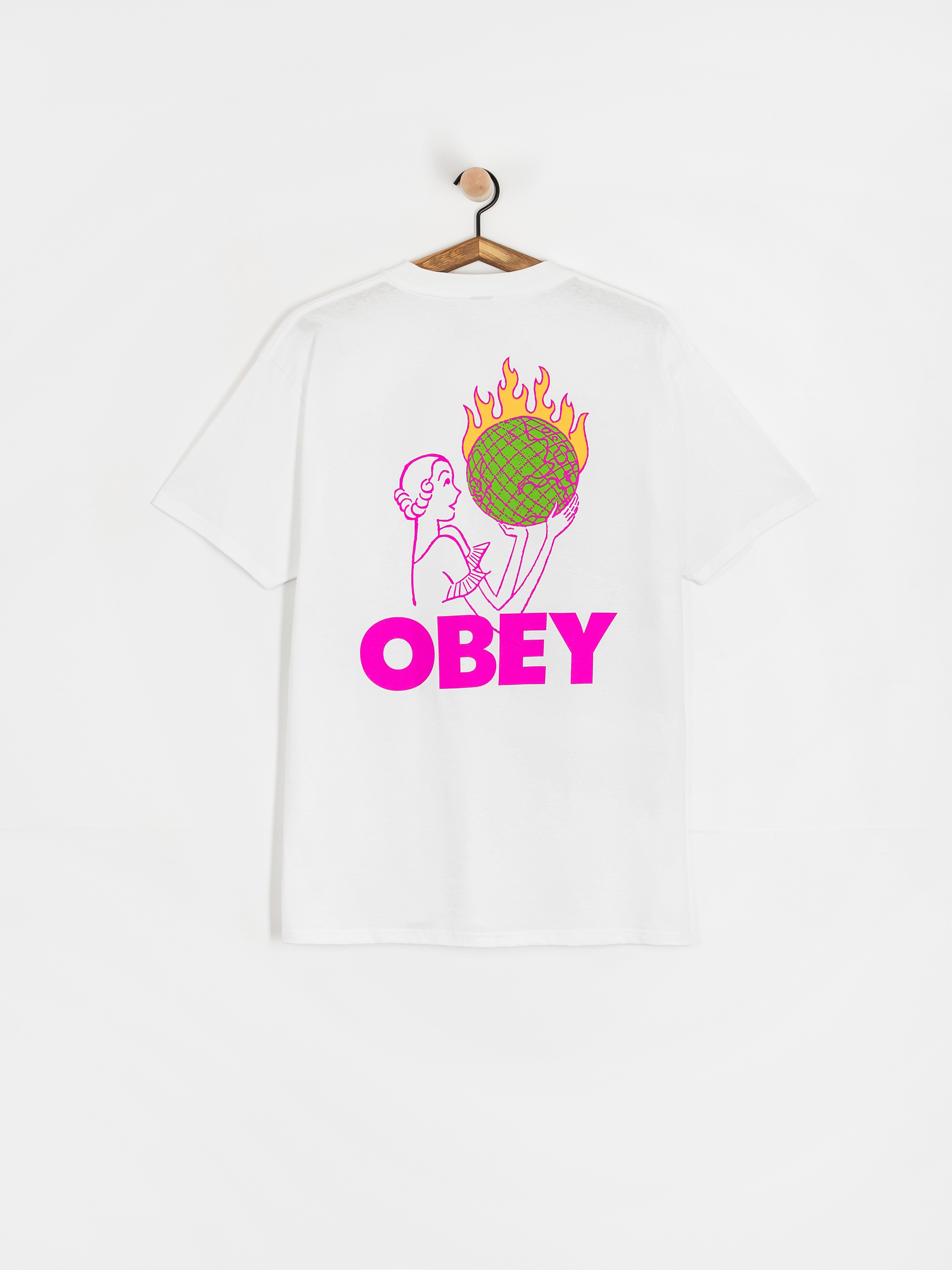 Футболка OBEY Obey World In Flames (white)
