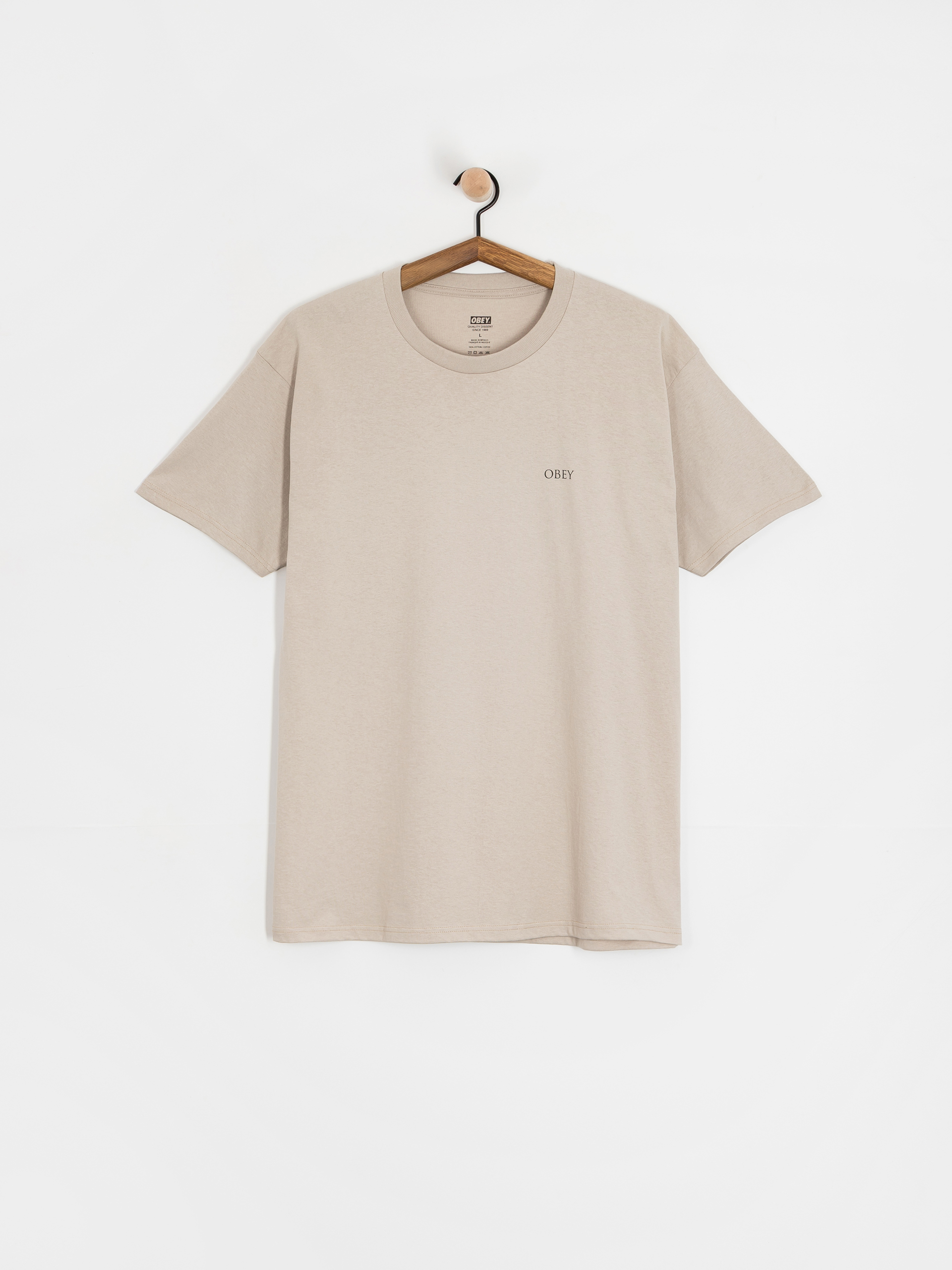 Футболка OBEY Obey Peace & Justice Statue (silver grey)