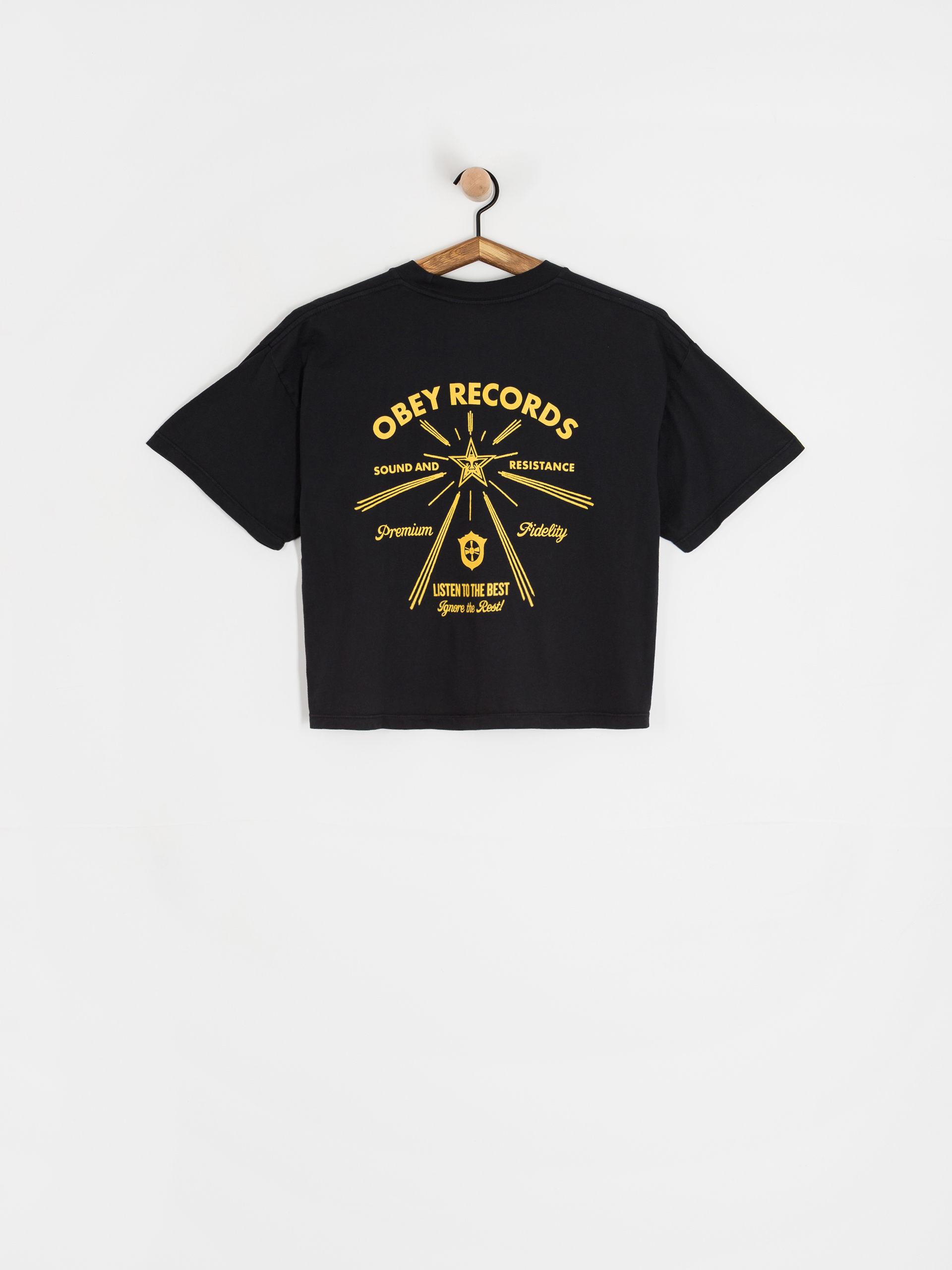 Футболка OBEY Obey Listen To The Best Wmn (digital black)