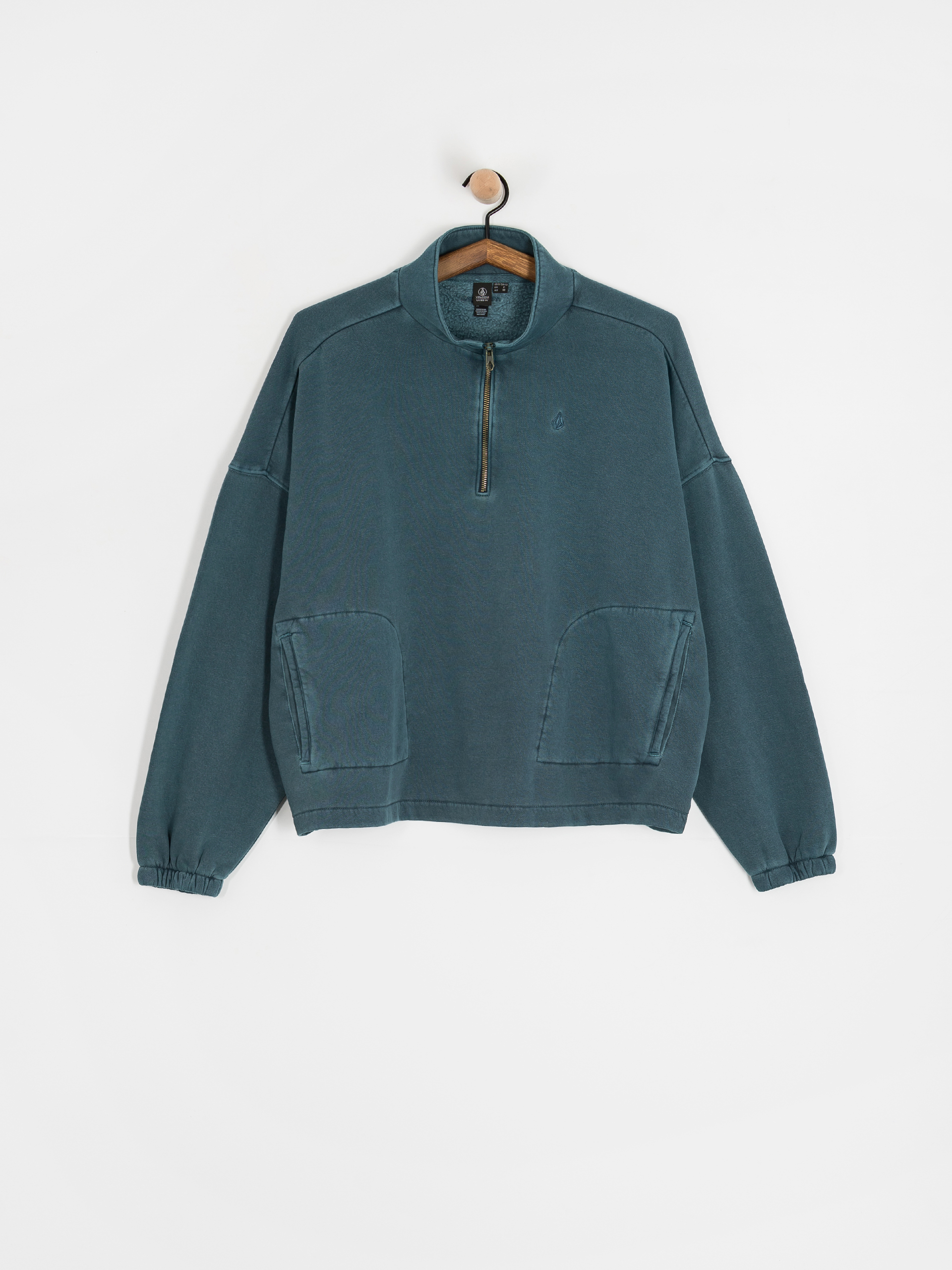 Світшот Volcom Stone Soft Quarter Zip Wmn (emerald green)