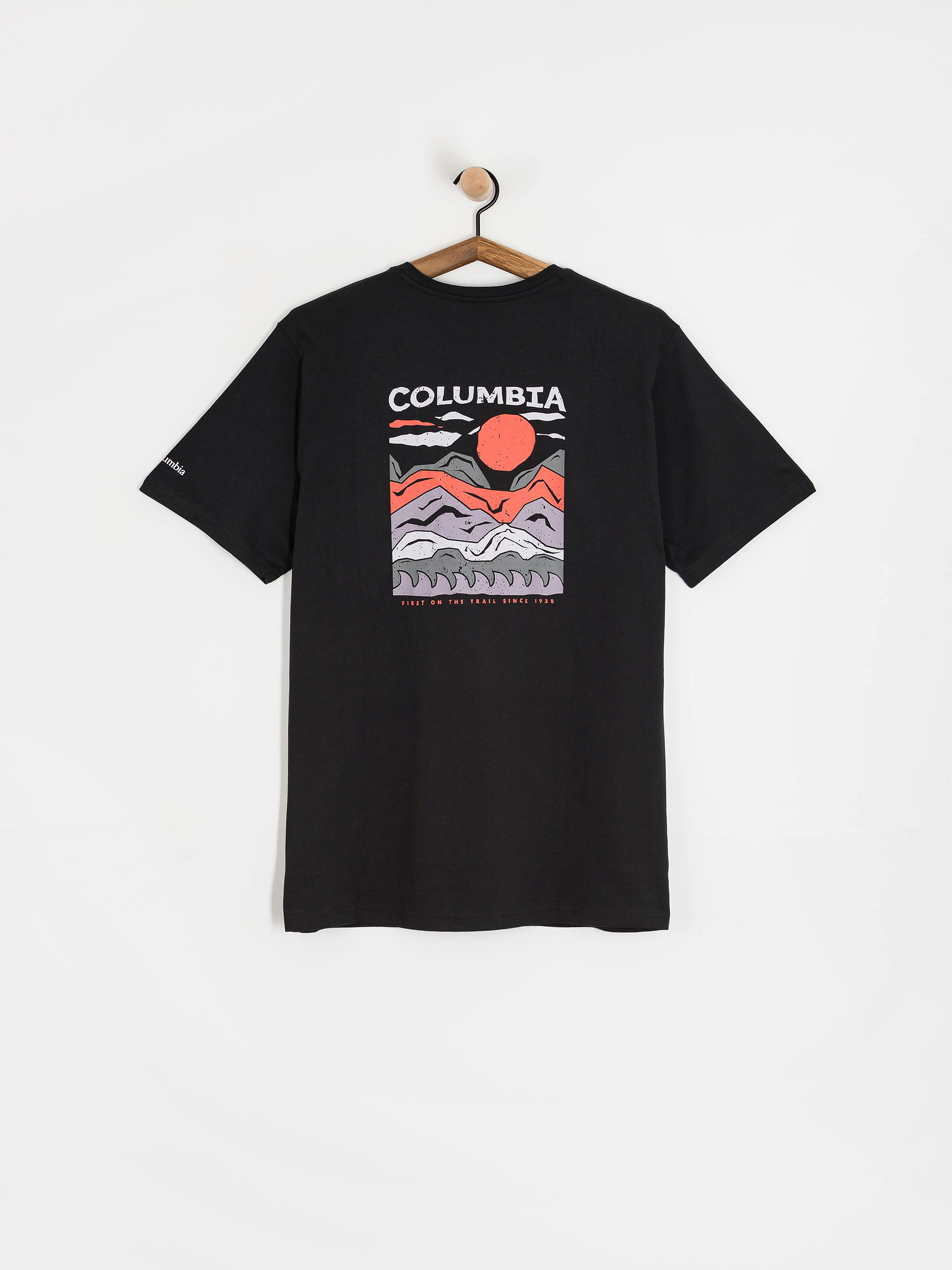 Футболка Columbia Explorers Canyon (black/peaks and waves)