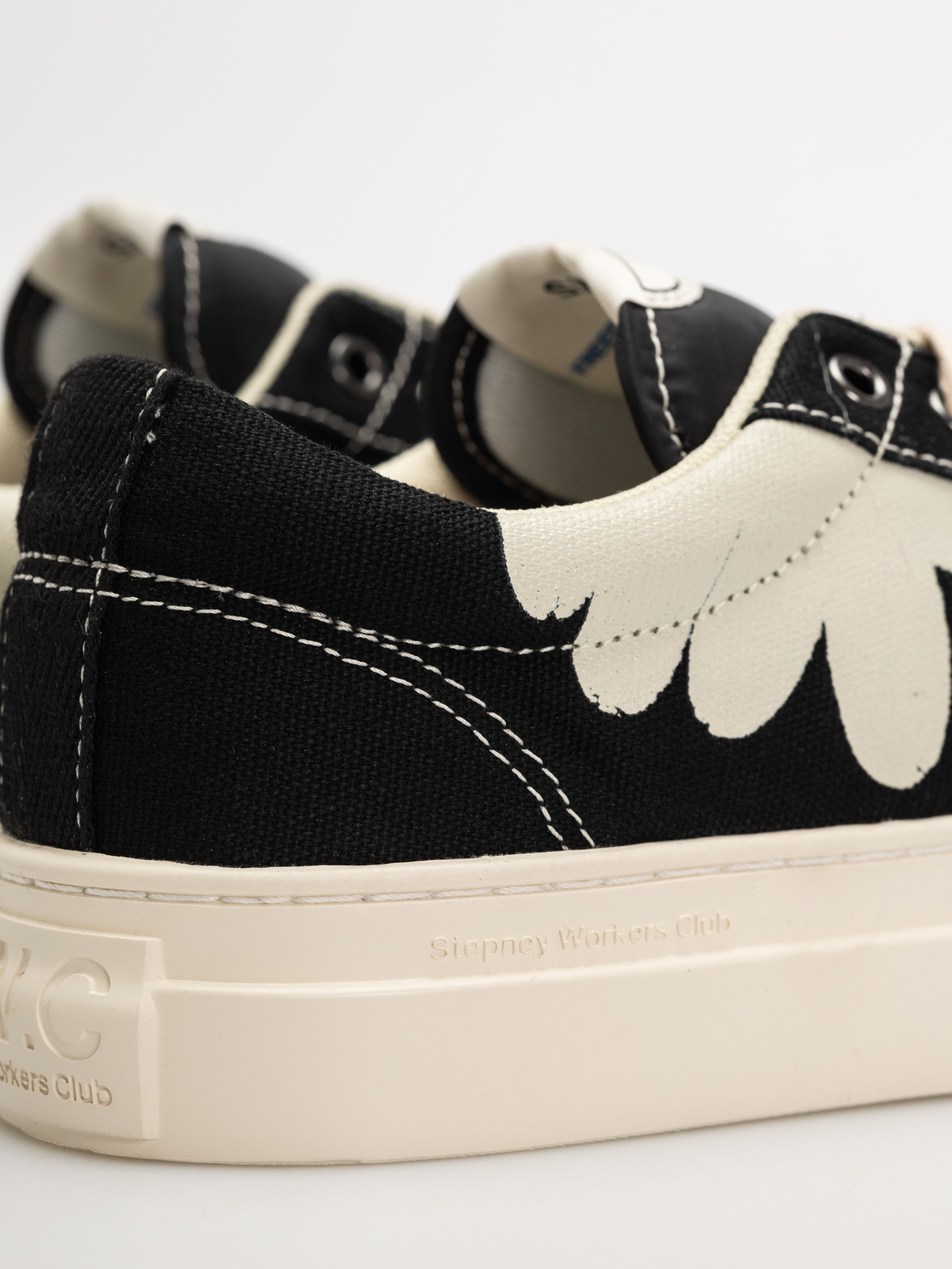 Взуття Stepney Workers Club Dellow (shroomhands canvas black/white)