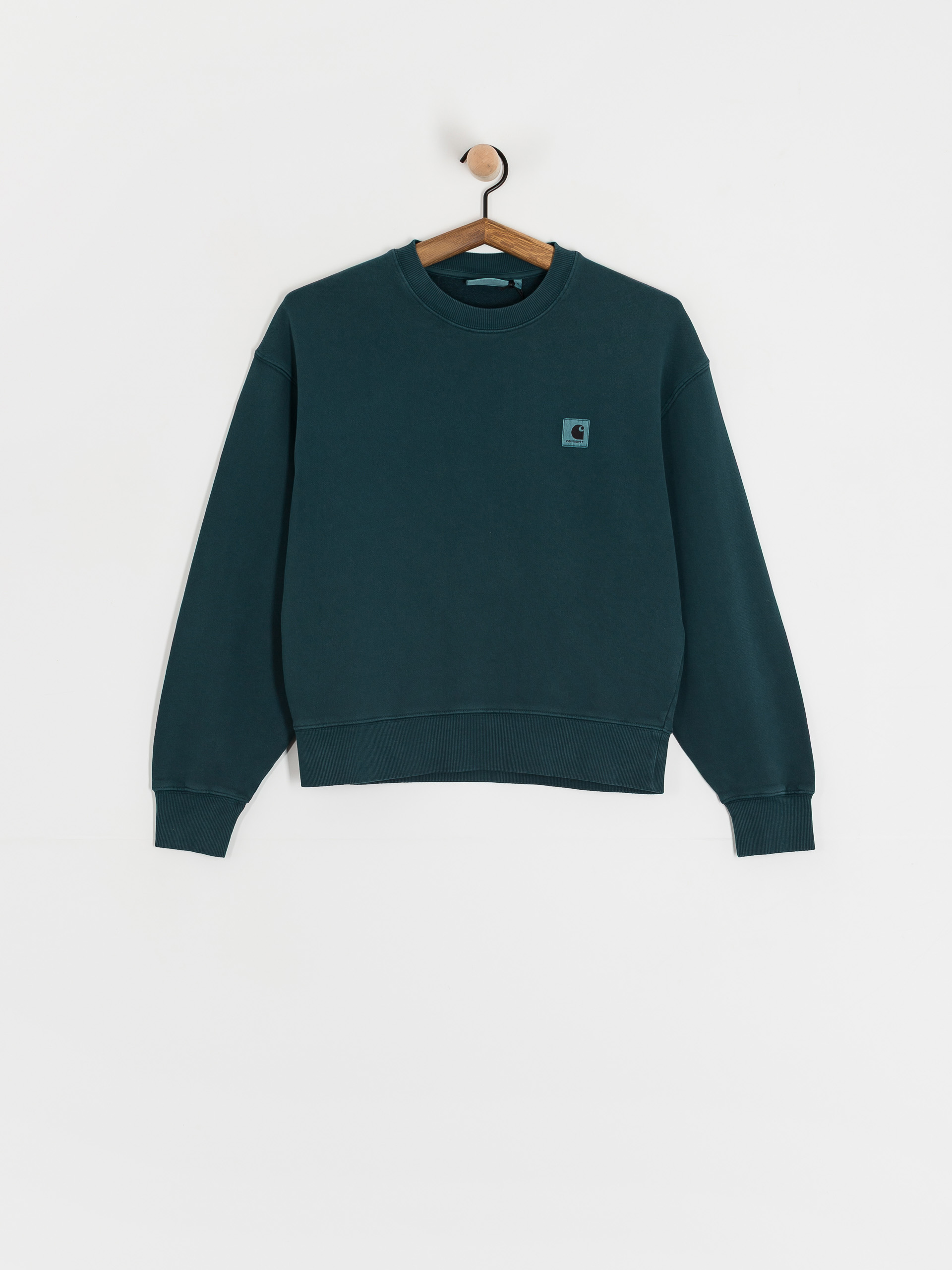 Світшот Carhartt WIP Nelson Wmn (deep lagoon/garment dyed)