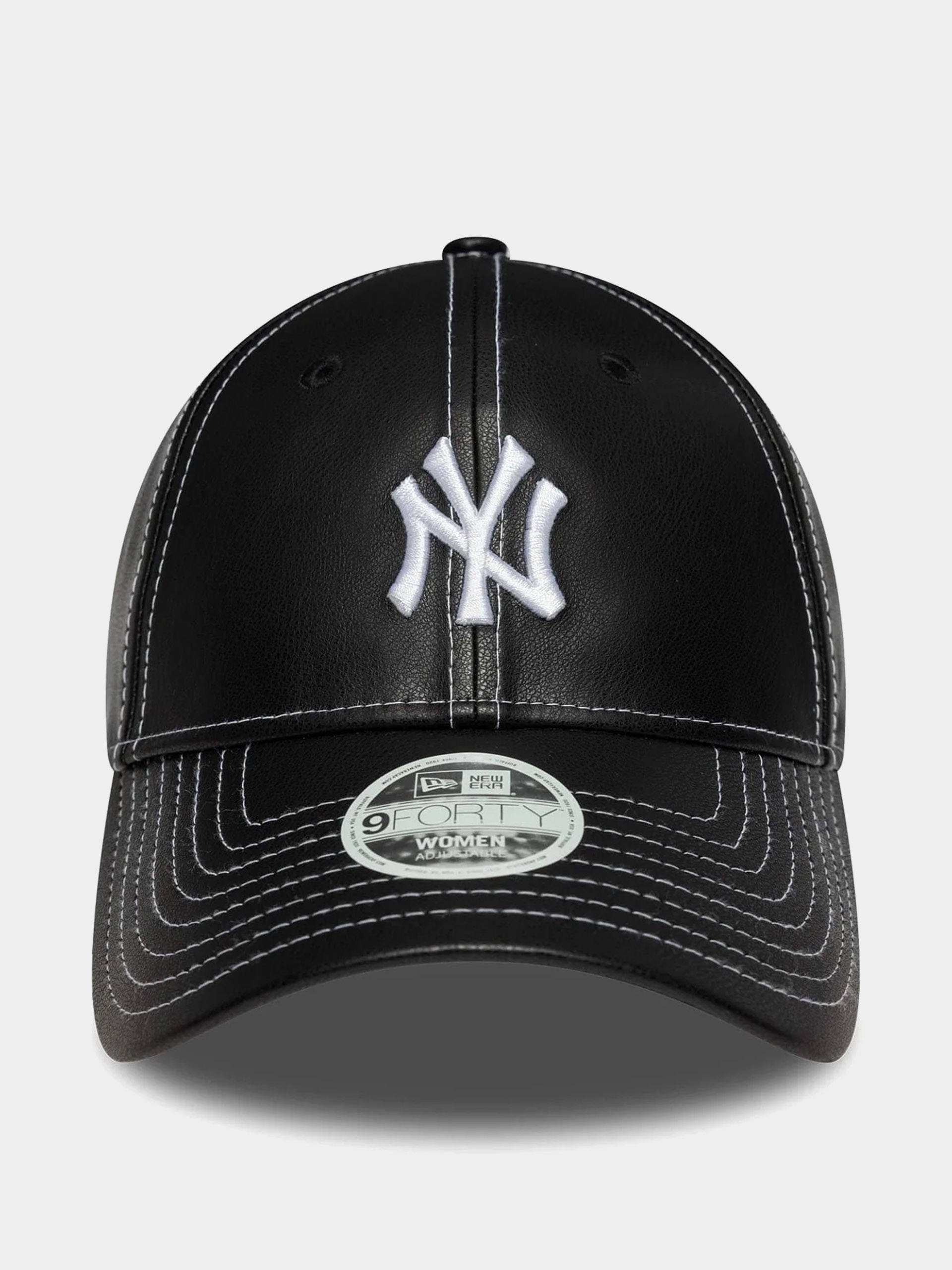 Кепка New Era Topstitch Pu 9Forty New York Yankees Wmn (black)