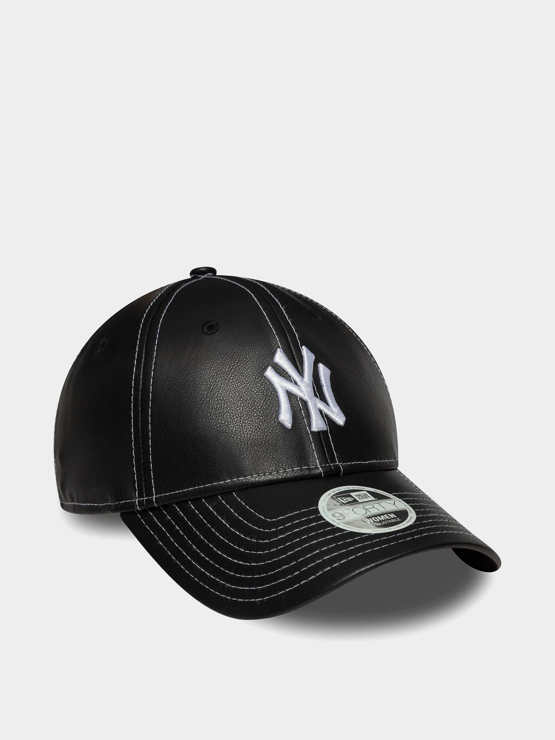 Кепка New Era Topstitch Pu 9Forty New York Yankees Wmn (black)
