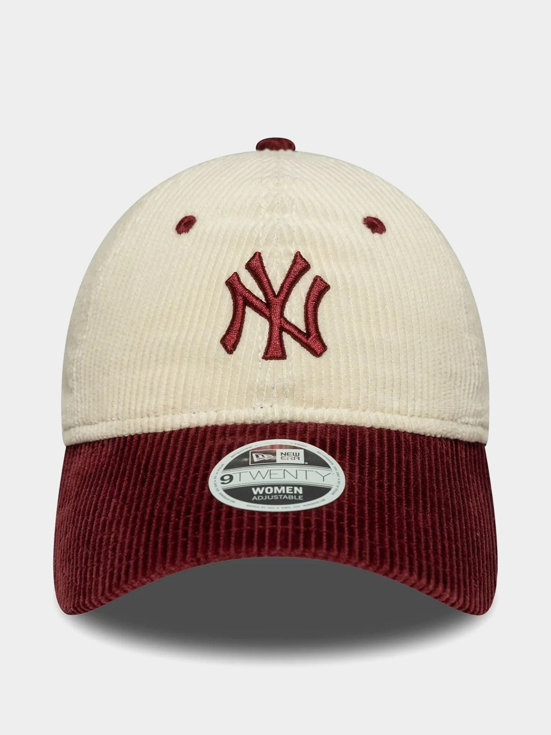 Кепка New Era Block Cord 9Twenty New York Yankees Wmn (light cream/burgundy)