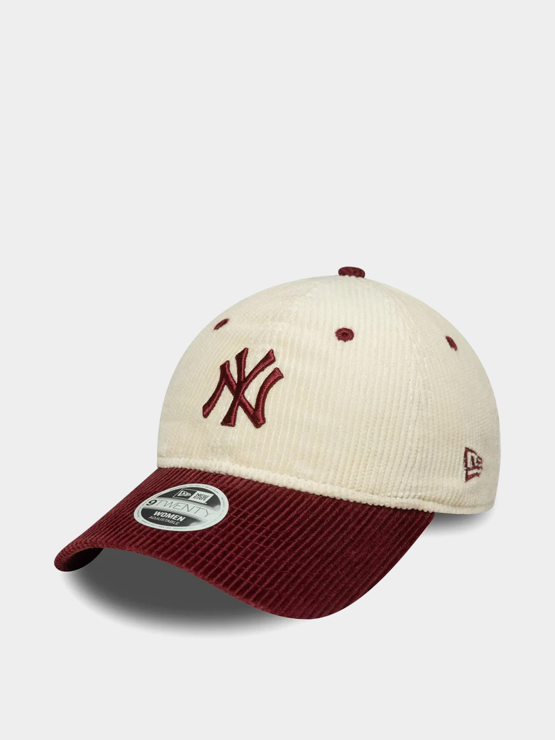 Кепка New Era Block Cord 9Twenty New York Yankees Wmn (light cream/burgundy)