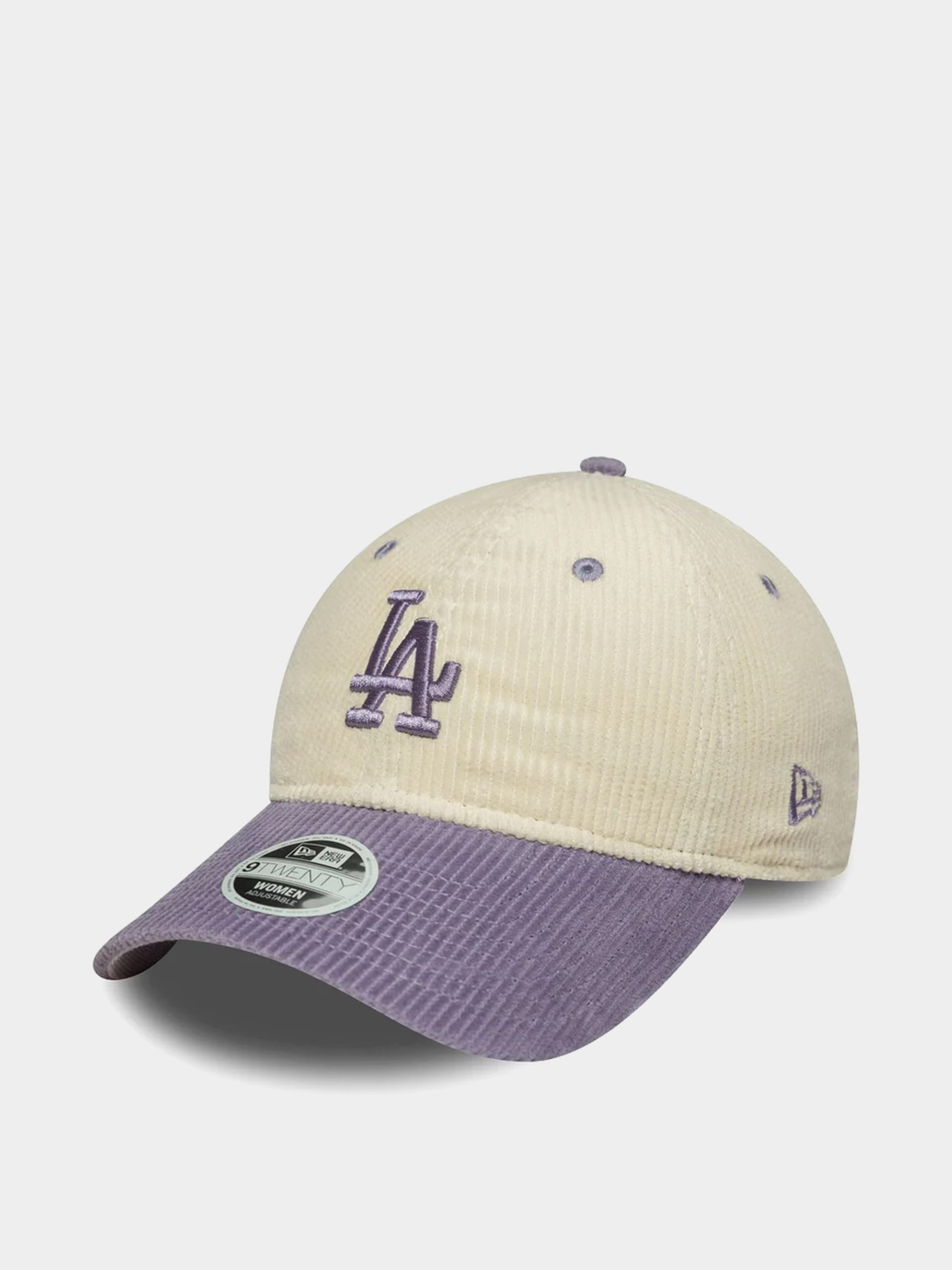 Кепка New Era Block Cord 9Twenty Los Angeles Dodgers Wmn (light cream/violet)