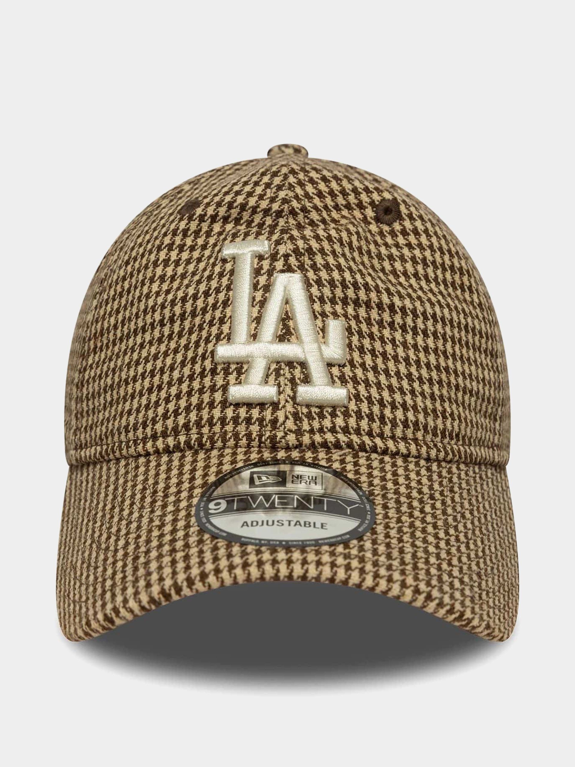 Кепка New Era Houndstooth 9Twenty Los Angeles Dodgers (brown)