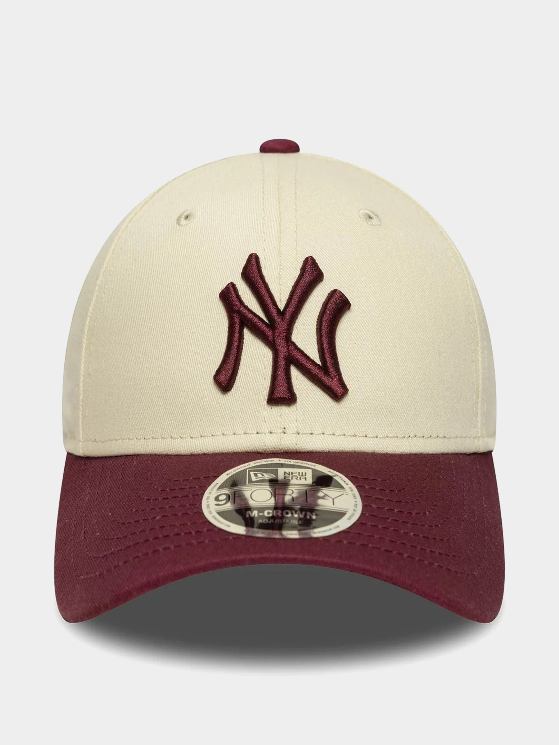 Кепка New Era Ws Patch 9Forty Mc New York Yankees (light cream/burgundy)