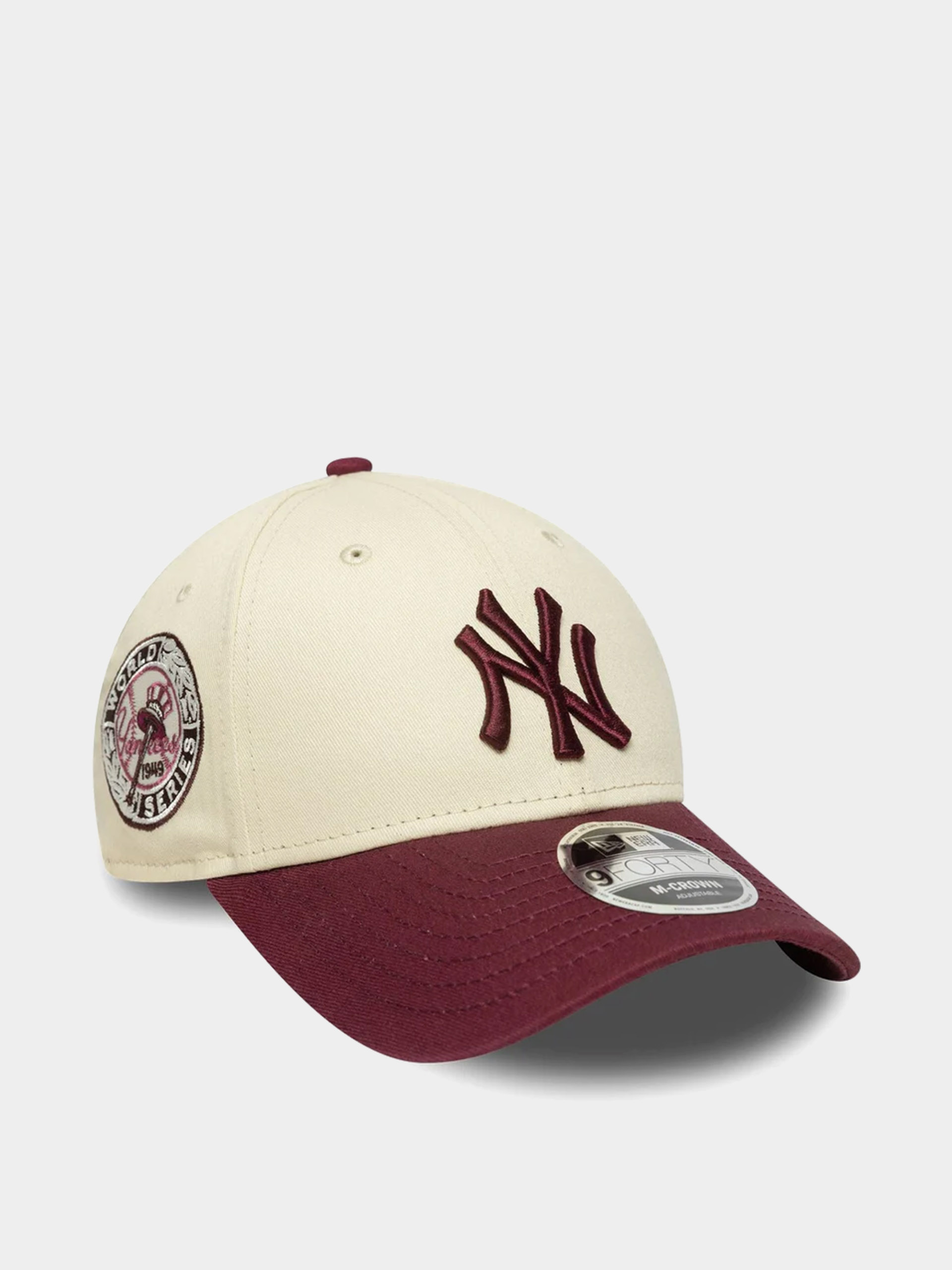 Кепка New Era Ws Patch 9Forty Mc New York Yankees (light cream/burgundy)
