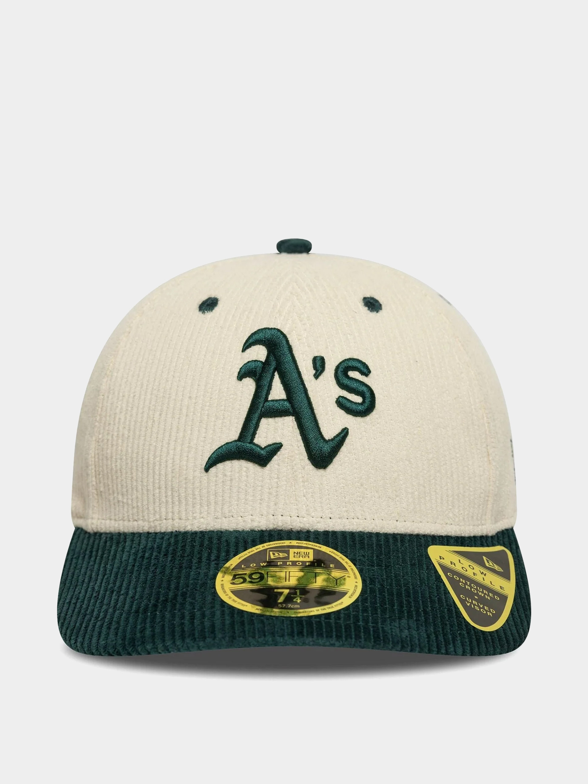 Кепка New Era Mlb Cord 59Fifty Lp Oakland Athletics (light crea/dark green)