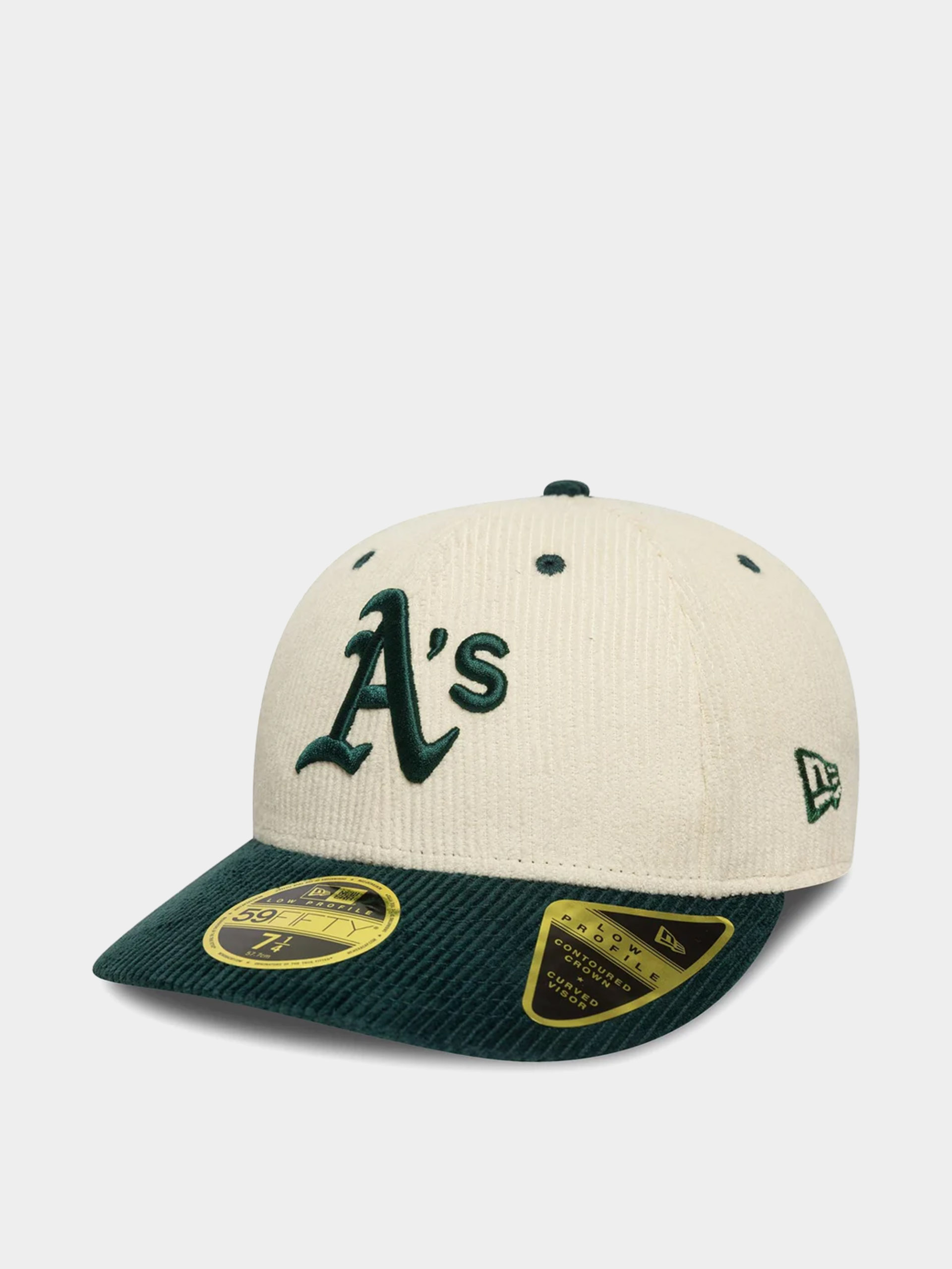 Кепка New Era Mlb Cord 59Fifty Lp Oakland Athletics (light crea/dark green)