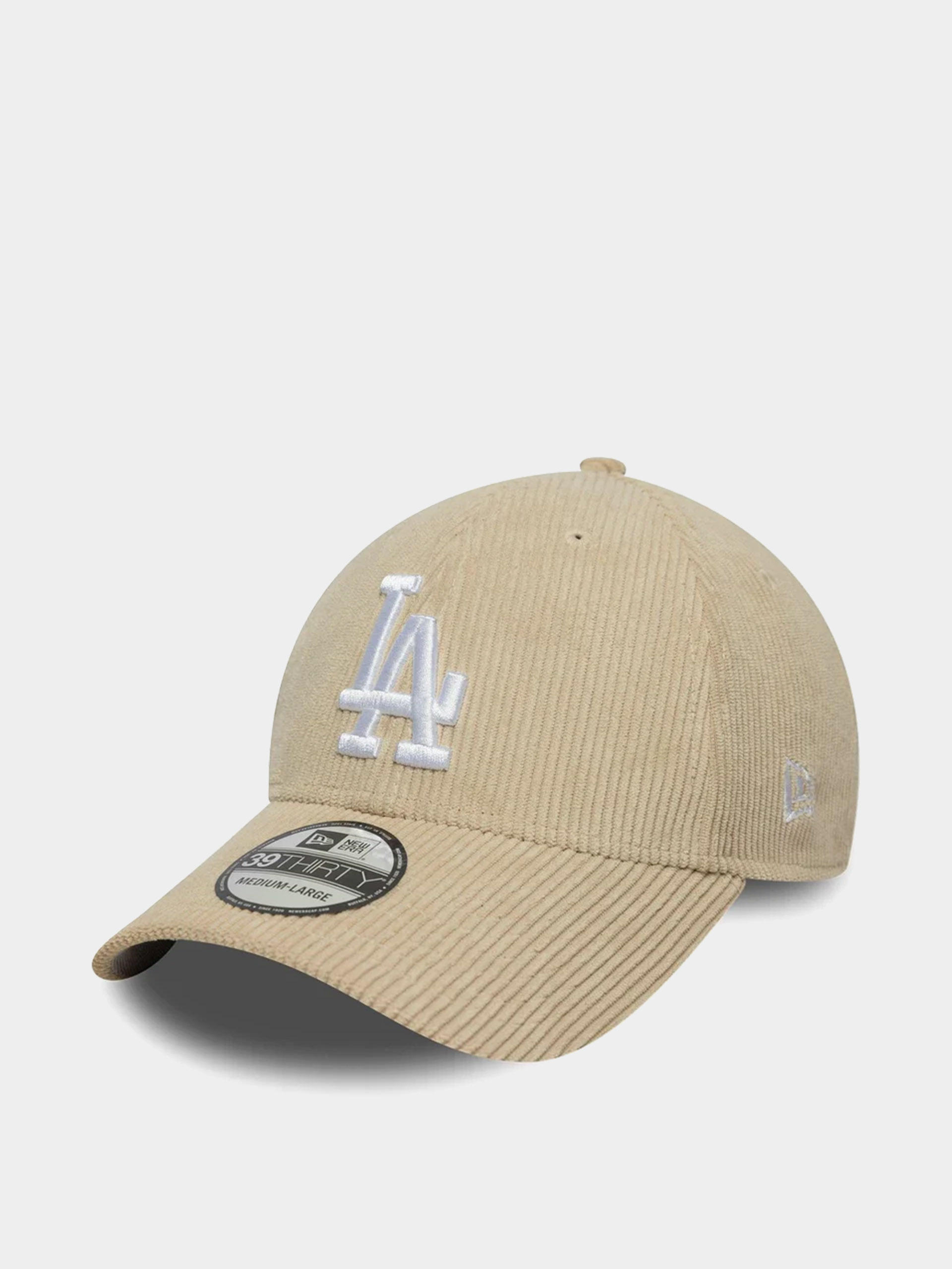 Кепка New Era Cord 39Thirty Los Angeles Dodgers (light cream)
