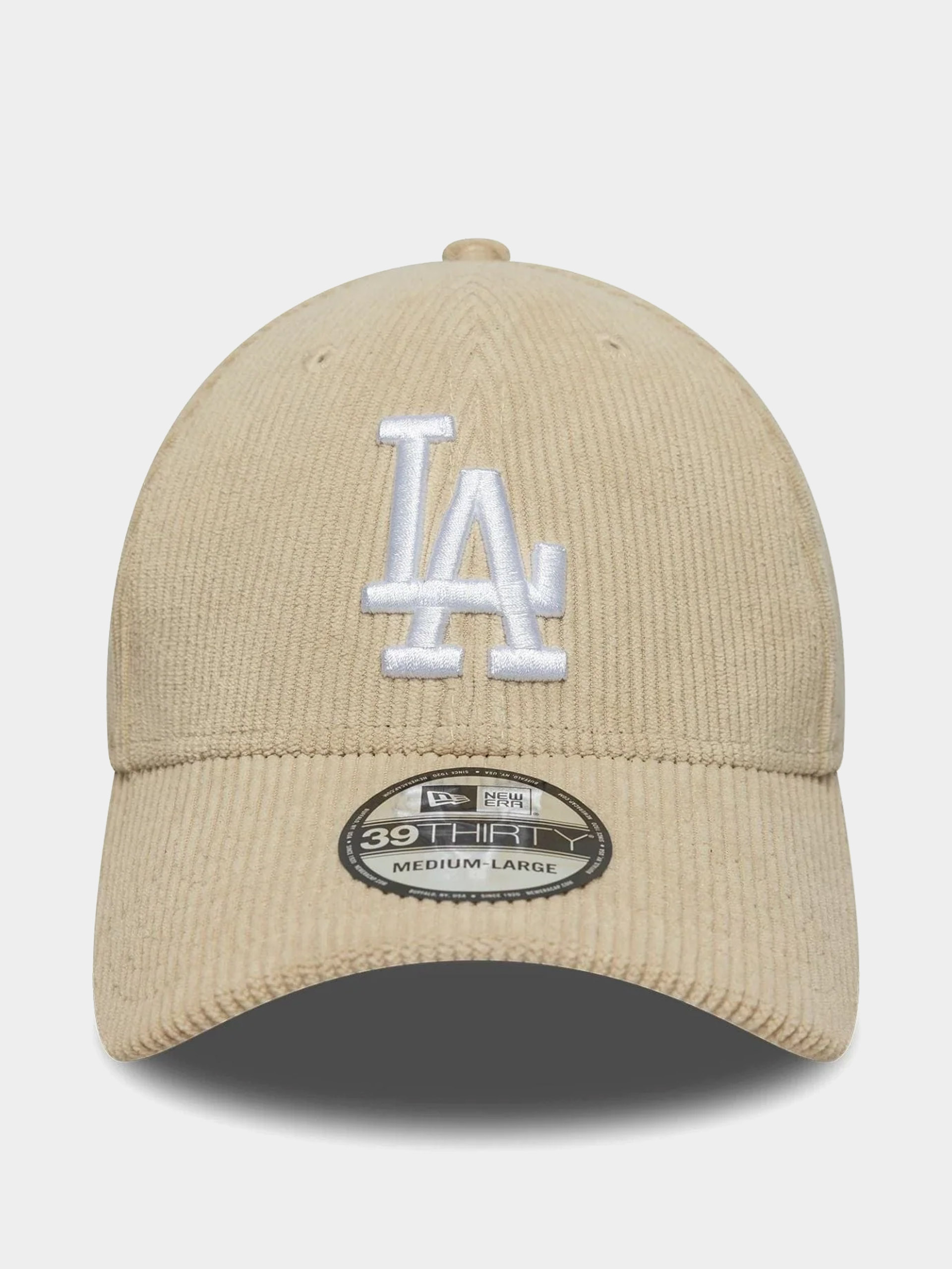 Кепка New Era Cord 39Thirty Los Angeles Dodgers (light cream)