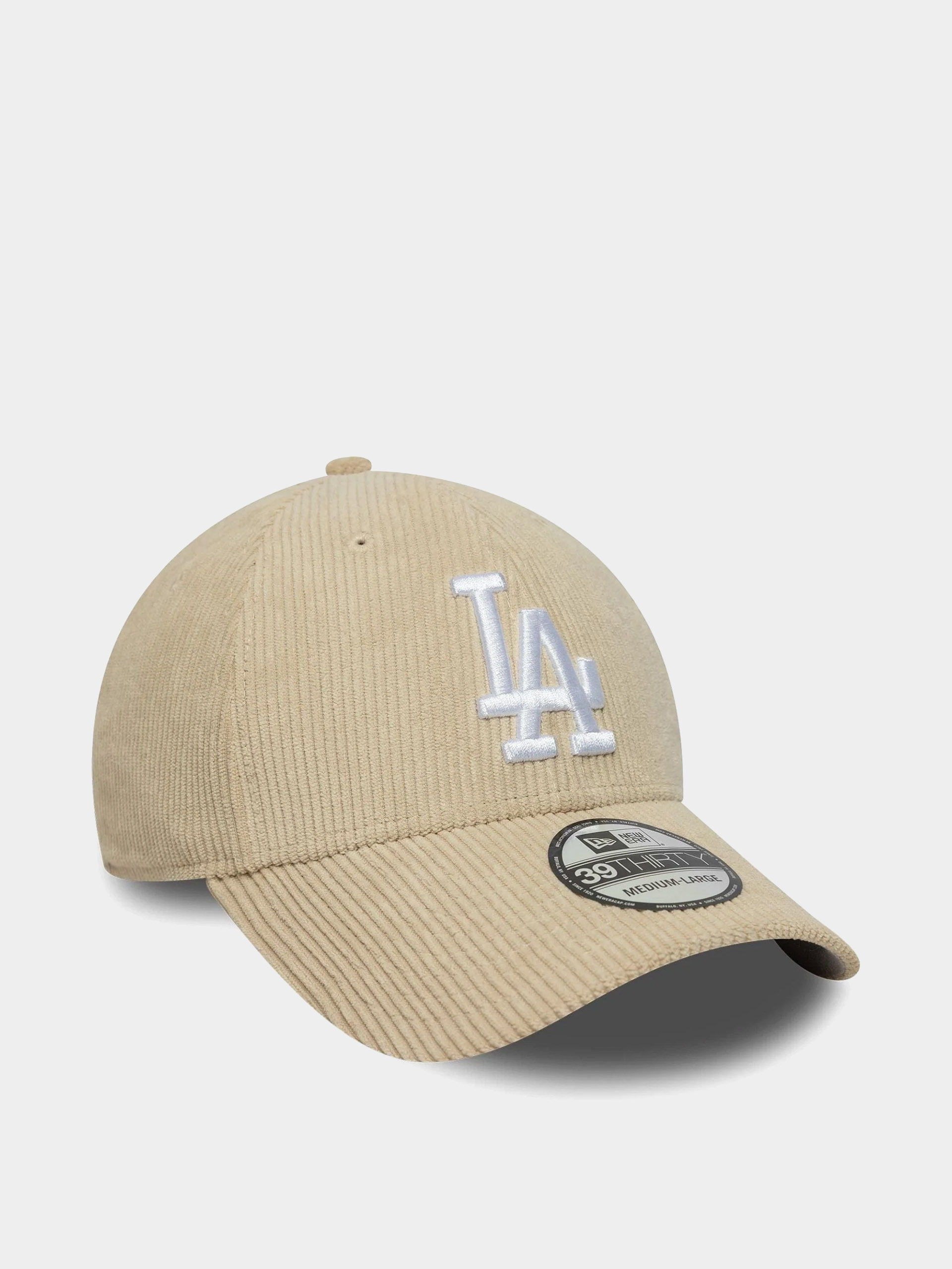 Кепка New Era Cord 39Thirty Los Angeles Dodgers (light cream)